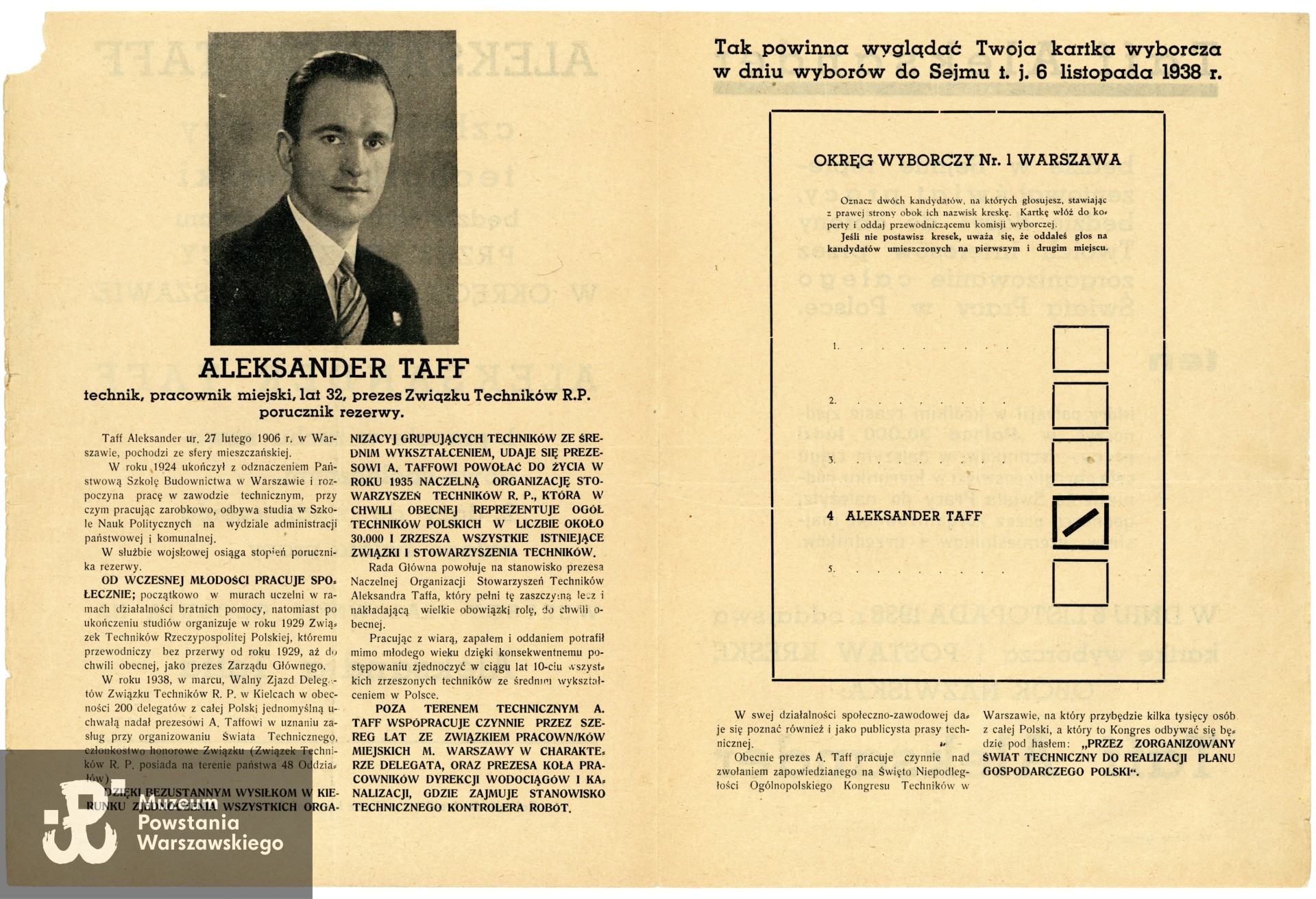 Ze zbiorów rodzinnych, udostępniła wnuczka Powstańca, p. Paulina Taff. Skany wykonano w Muzeum Powstania Warszawskiego, 06/2024