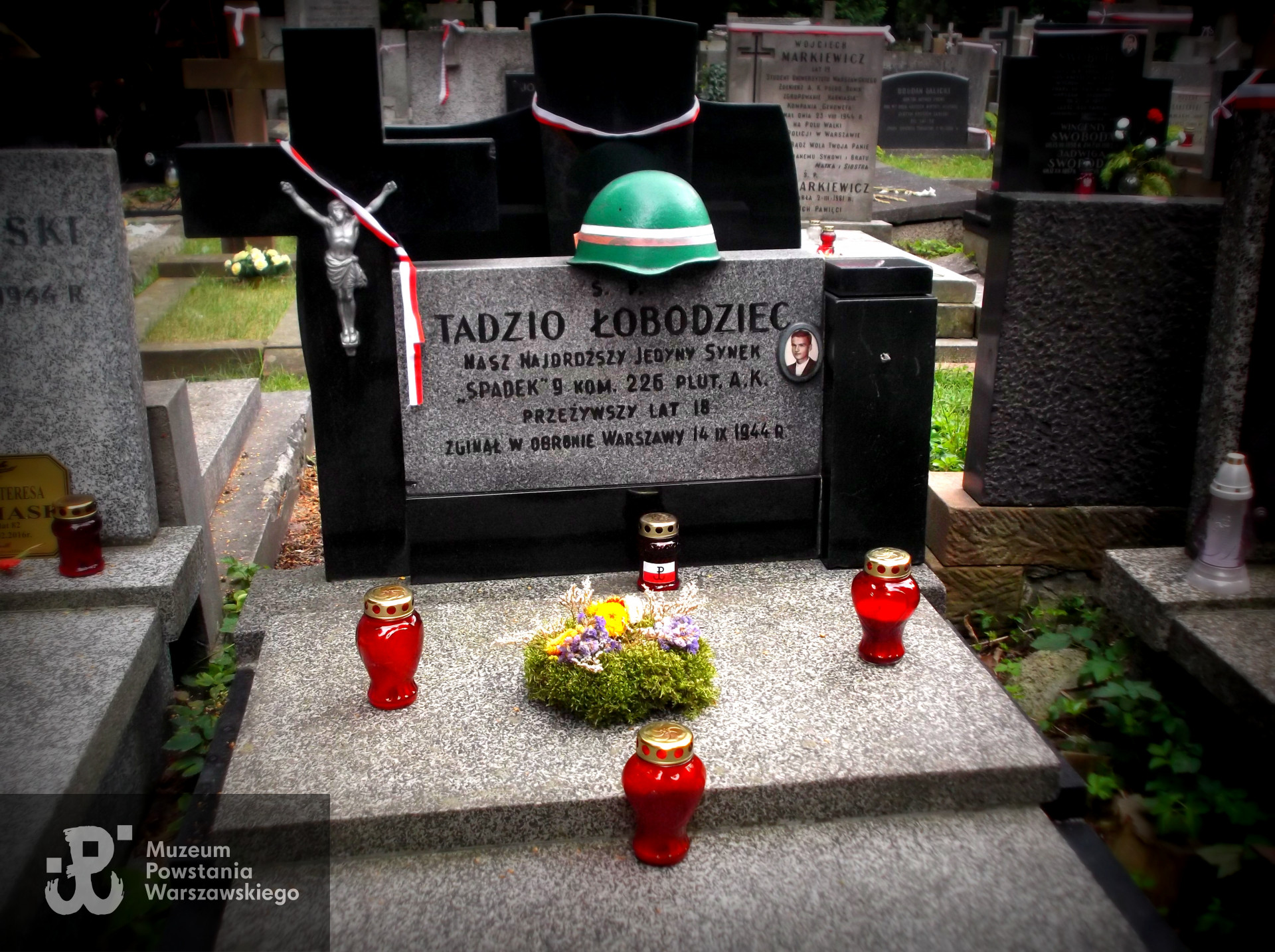 Cmentarz Wojskowy na Powązkach, kwatera A-23, rząd  3, grób  25. Fot. Anna Szarejko