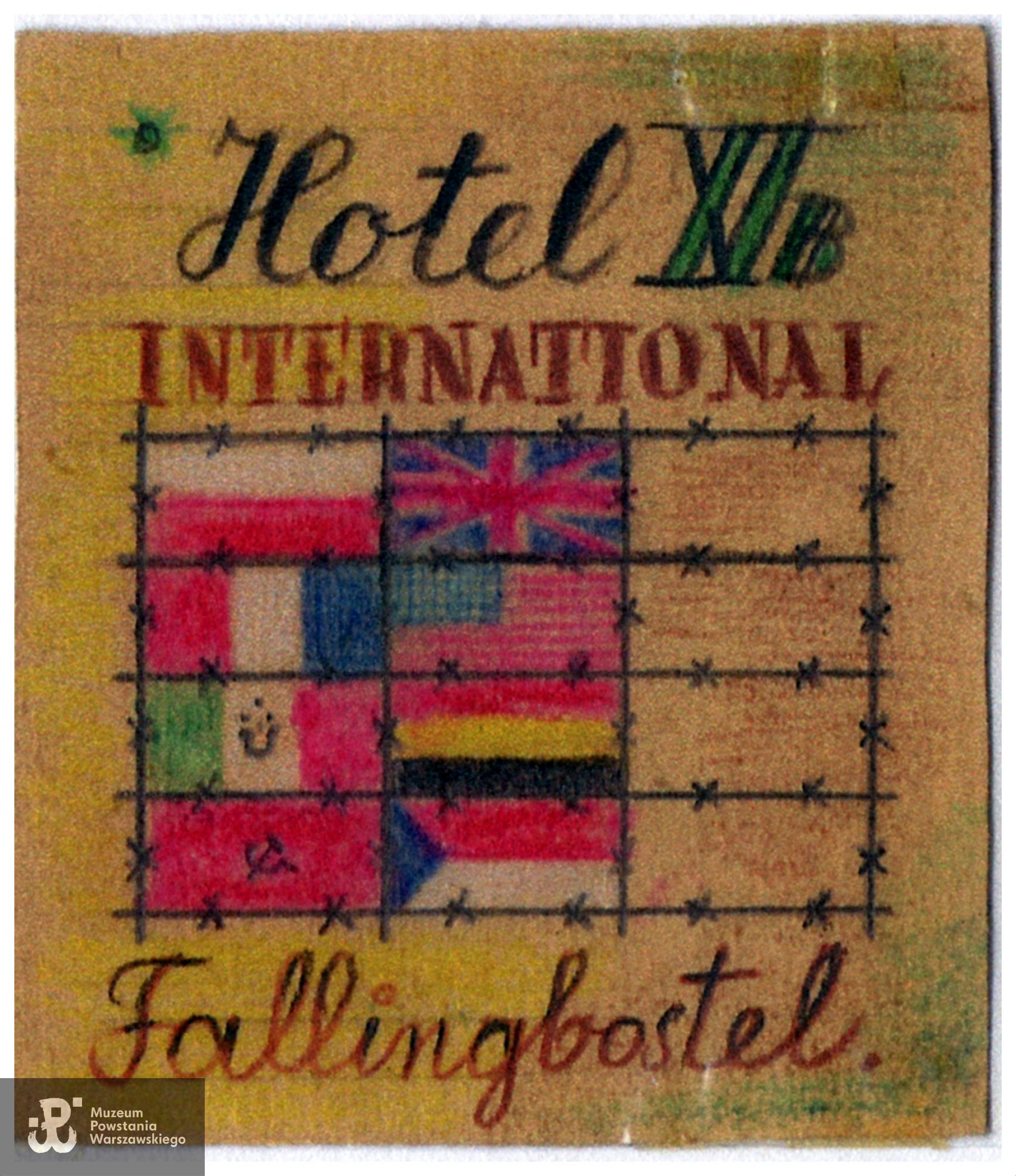 Rysunek ze zbiorów prywatnych, skan za pośrednictwem  p. Beata Trzcińskiej przekazany do Pokoju Kombatanta MPW