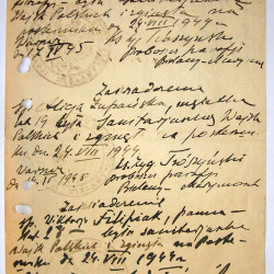 Zaświadczenie o śmierci - dokument podpisany przez ks. kapelana 
<a href = zygmunt-troszynski,46393.html>Zygmunta Trószyńskiego ps. 
