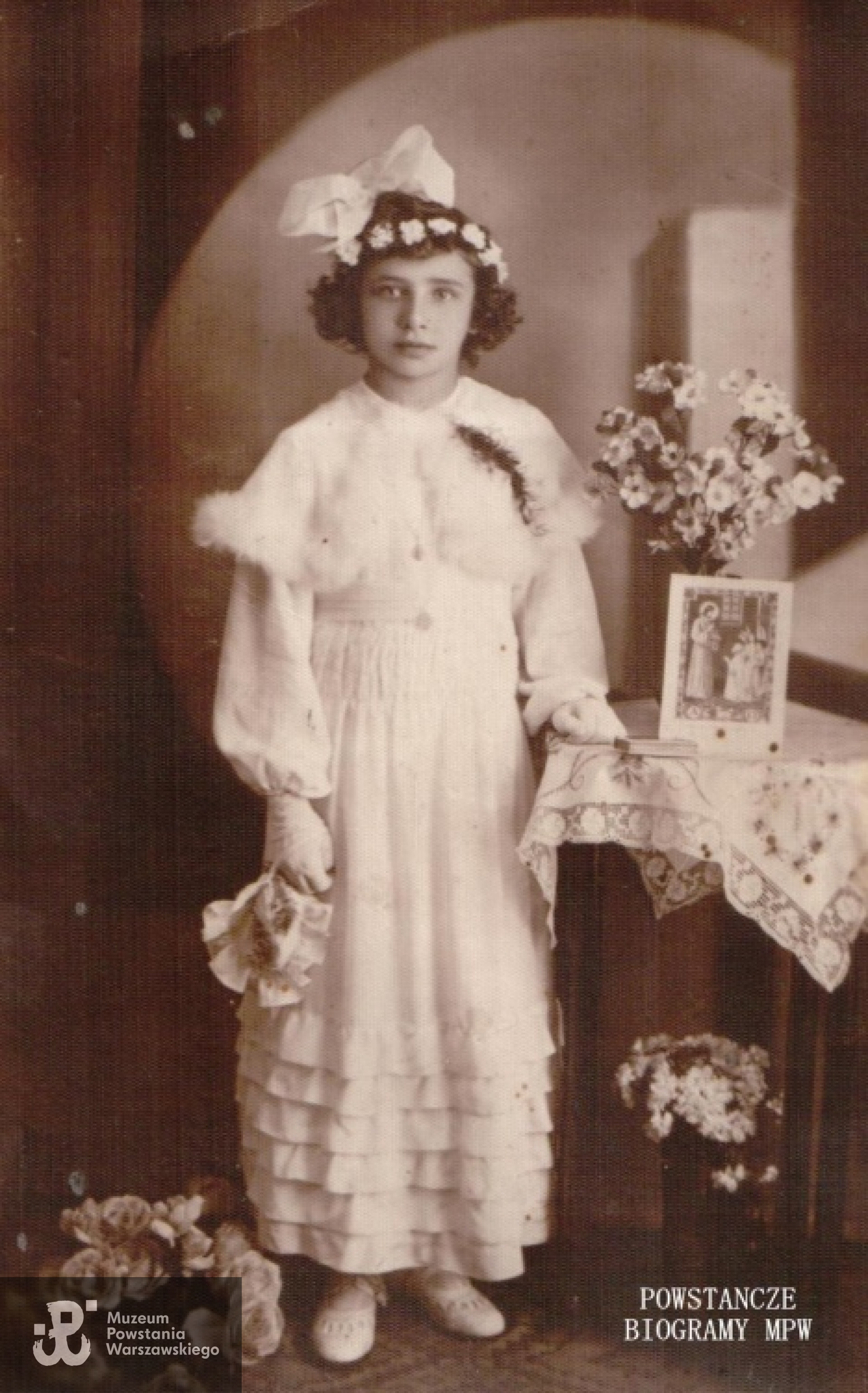 Komunia Św. - 1936 rok. Fot. z  archiwum rodzinnego Ewy Jarosińskiej z domu Maciejczyk