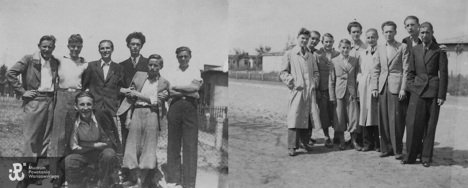 Zdjęcia grupowe wykonane na warszawskim Bródnie, 1940-1942. Wśród chłopców na fotografii I (fotografia lewa) - od lewej: Zygmunt Puchalski, Zdzisław Cichowski, na dole Witold Tews, drugi z prawej Witold Ruschke ( Ruszke), na fotografii II (fotografia prawa) - pierwszy z lewej strony- Zdzislaw Cichowski, trzeci z lewej strony Zygmunt Puchalski. Zdjęcia z archiwum rodzinnego udostępniła p. Claudia Katarzyna Rell-Deseive
 
