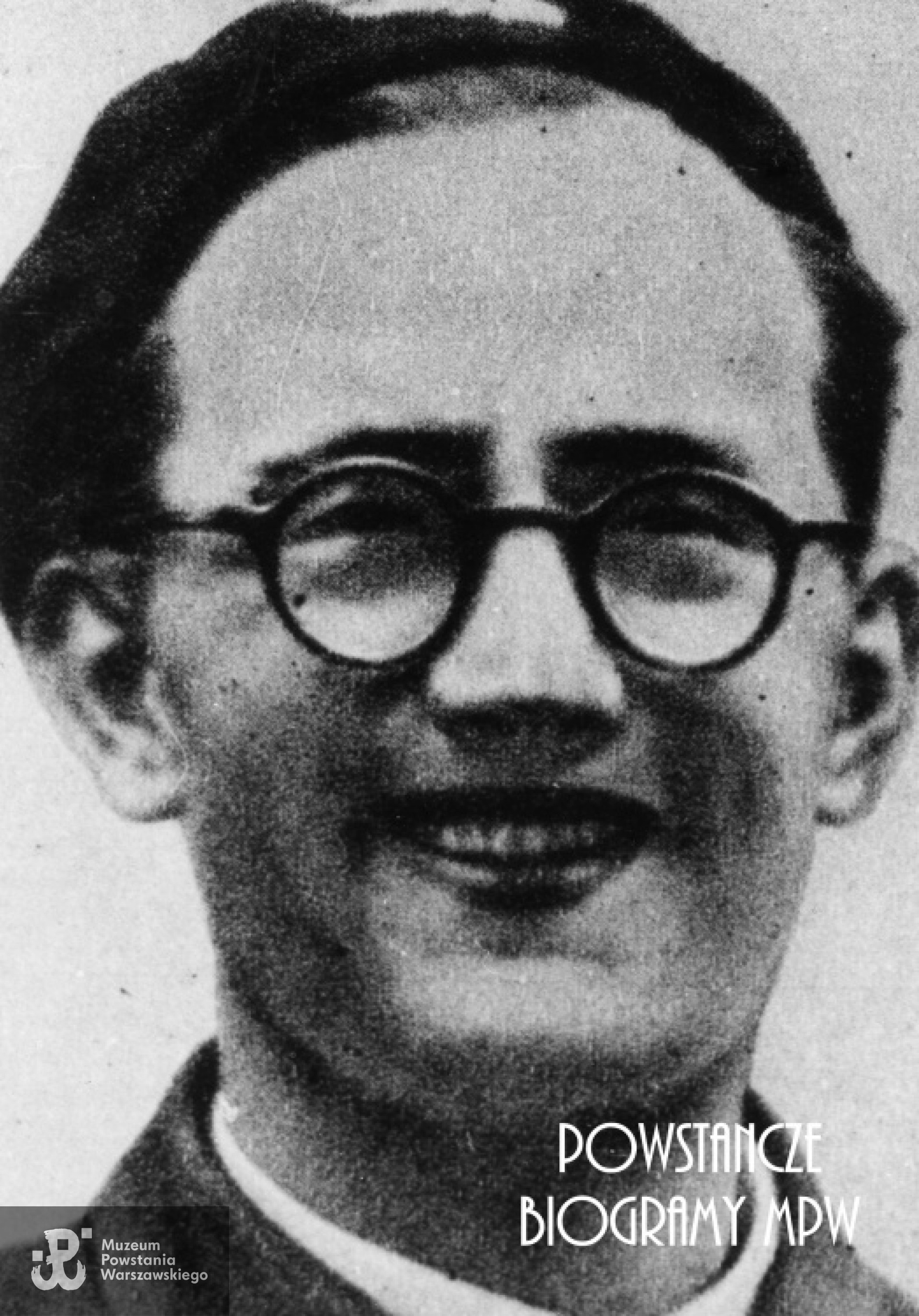 Ppor. Zygmunt Malinowski "Kruk". Fotografia portretowa ze zbiorów Muzeum Powstania Warszawskiego, sygn. MPW-IK/1068