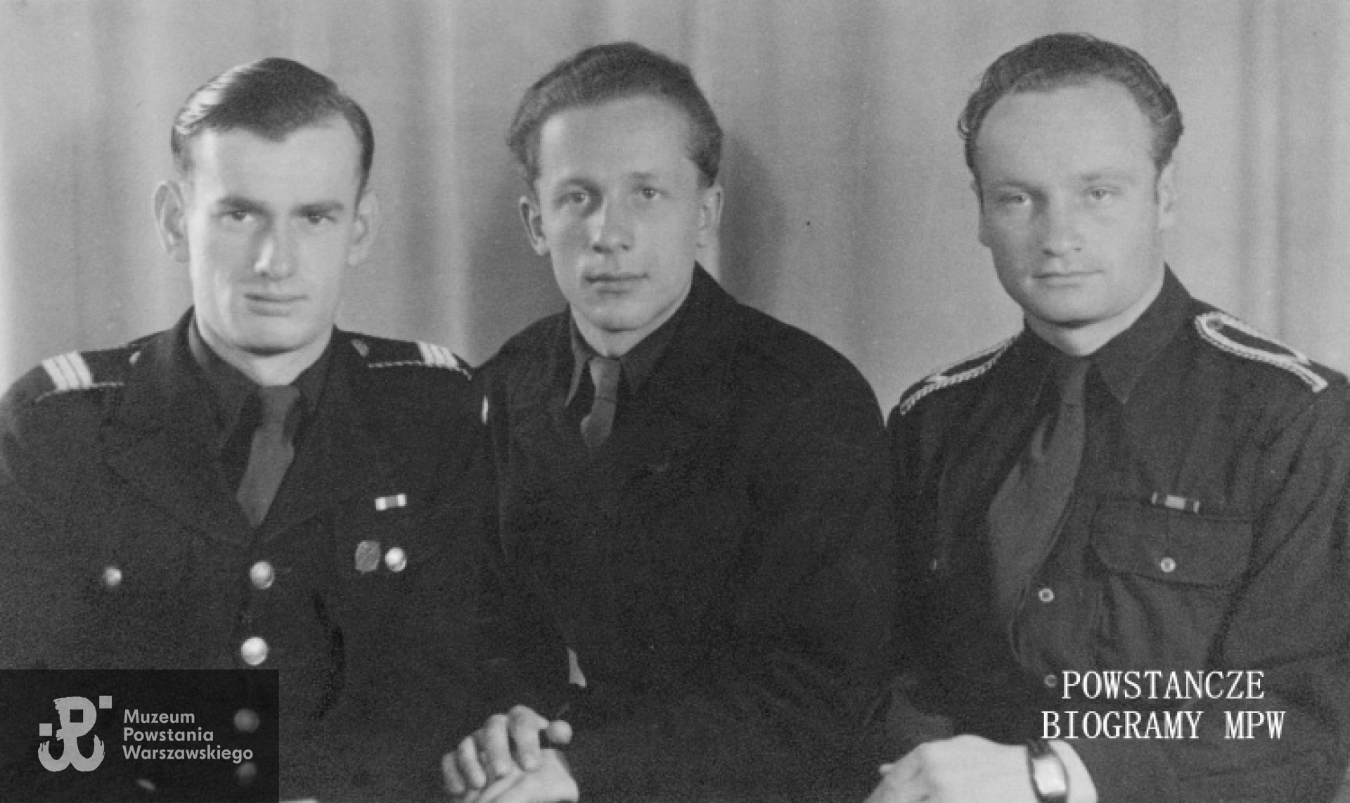 Józef Adam Gawlicki, na zdjęciu pierwszy z prawej. Fot. ze zbiorów MPW - sygn. P/8125, dar Antoniny Gawlickiej - Galej