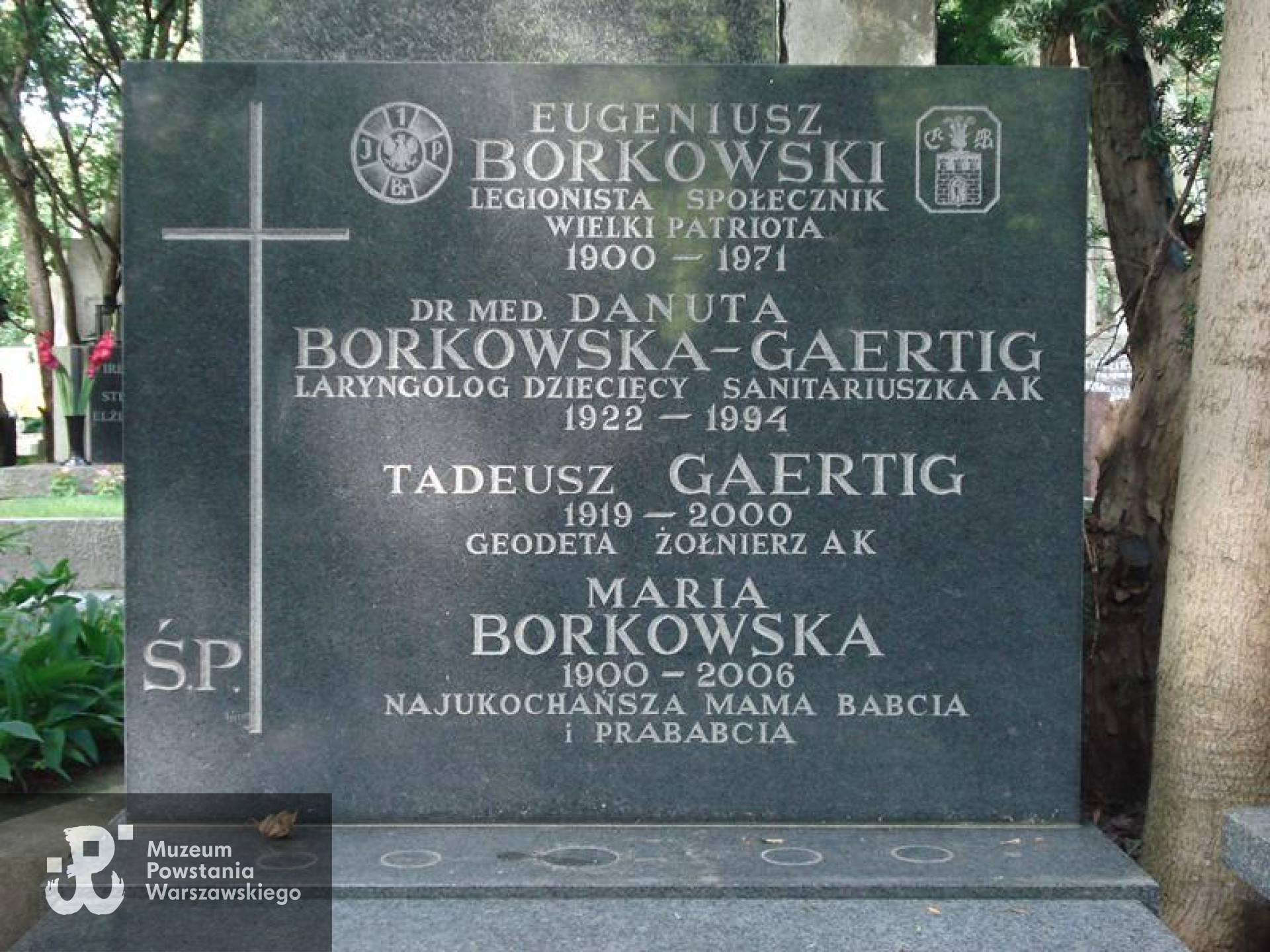 Fot. Warszawskie Zabytkowe Pomniki Nagrobne:  serwis mapowy m. st. Warszawy: <i>cmentarze.um.warszawa.pl</i>