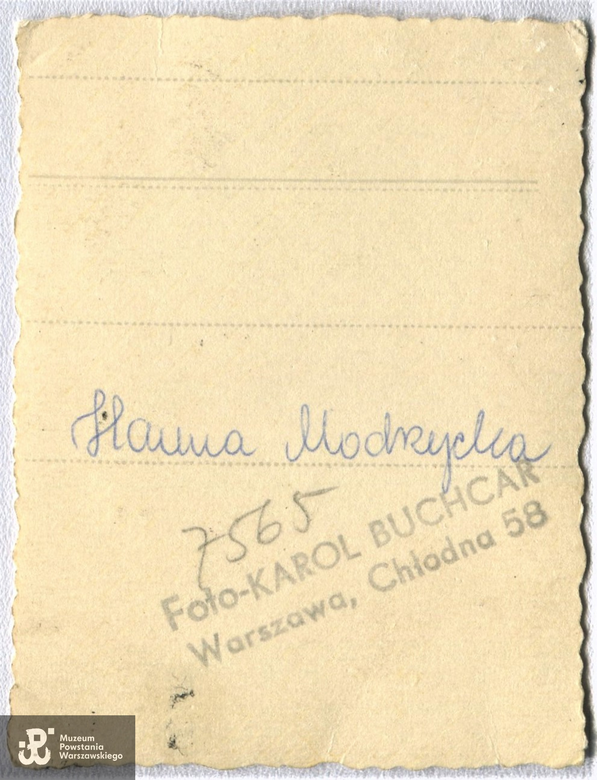 Fot. ze zbiorów rodzinnych p. Hanny Stompor z domu Modrzyckiej