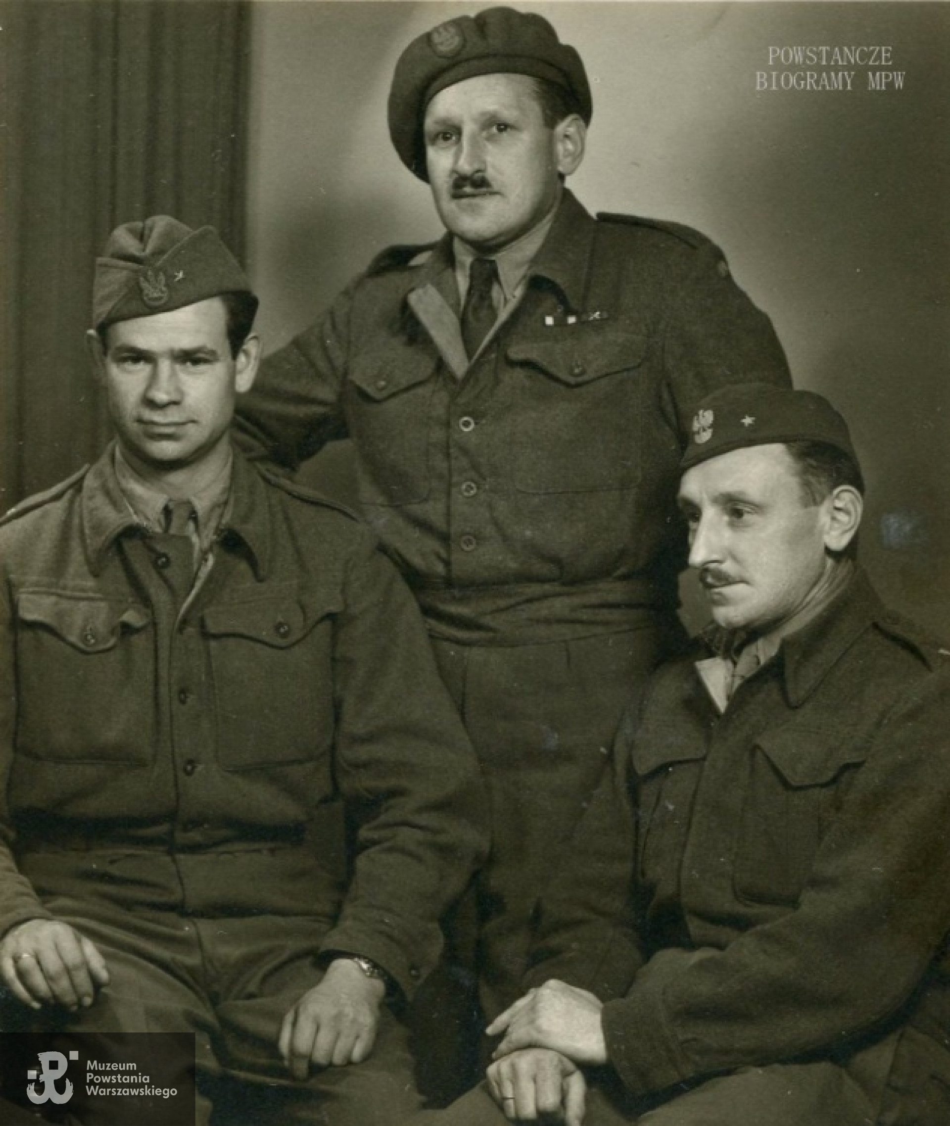 Niemcy, 1945 rok. Marian Czeluściński pierwszy z lewej. Fot. z archiwum rodzinnego córki.