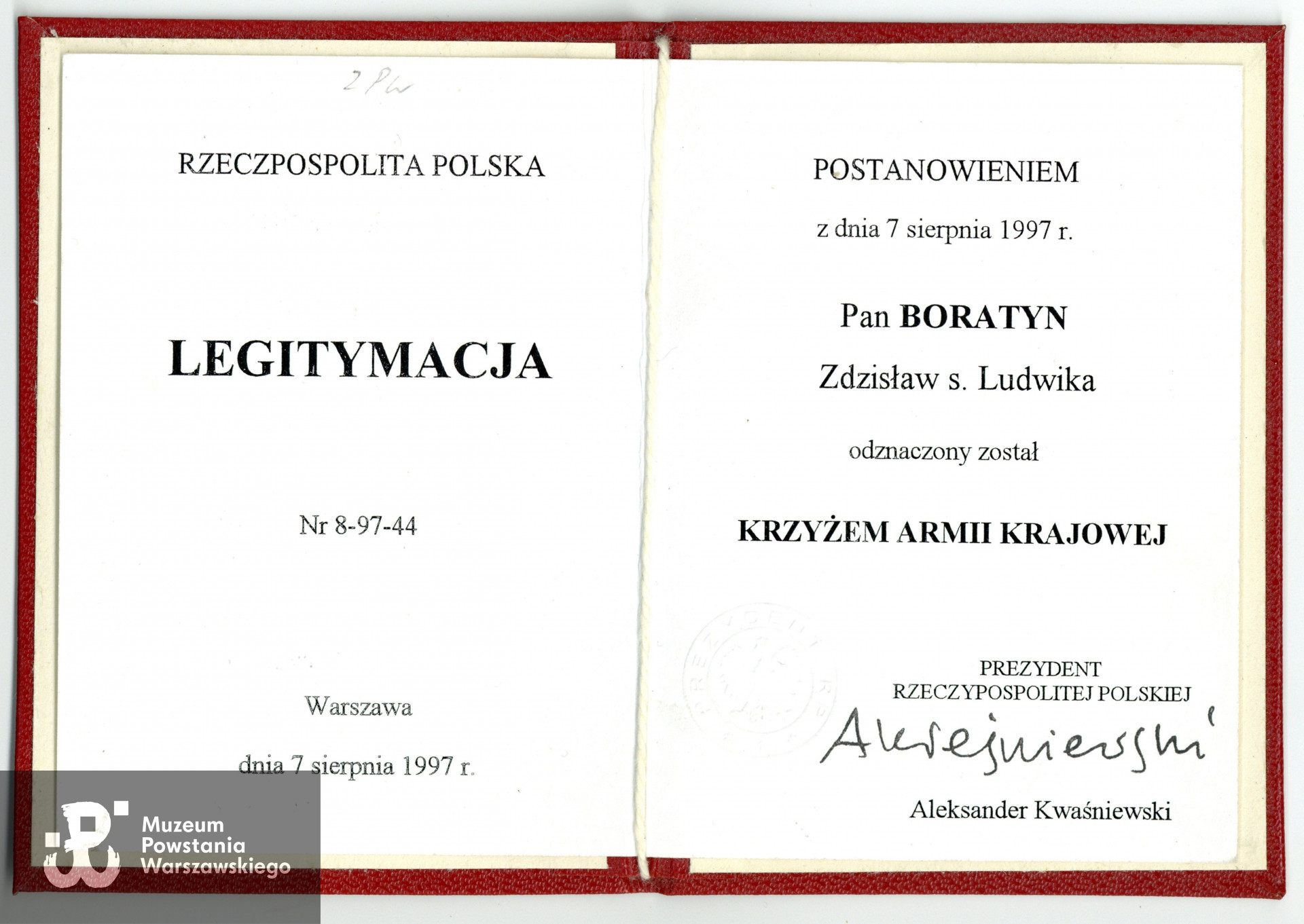 Ze zbiorów rodzinnych córki, p. Krystyny Boratyn