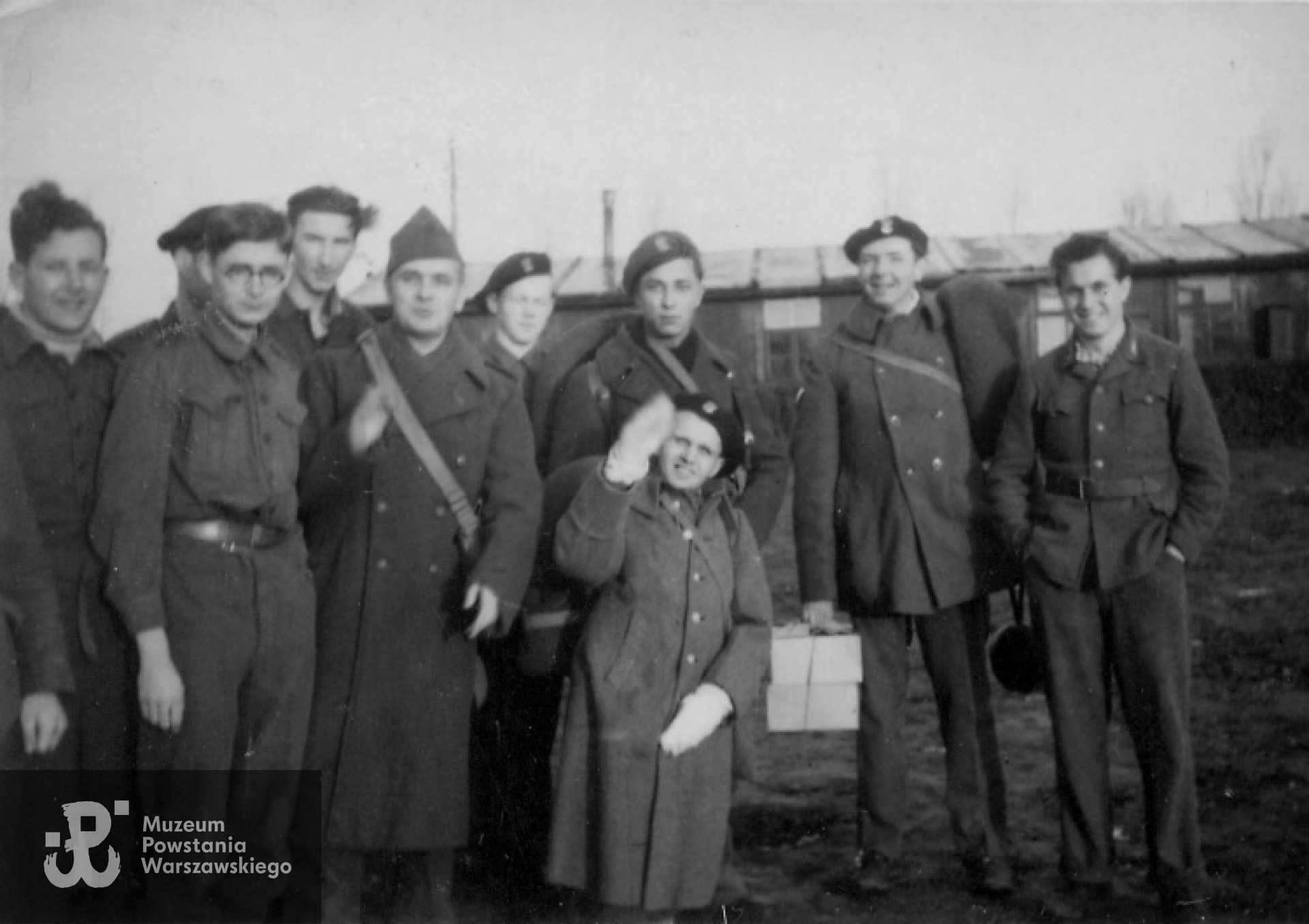 Obóz w Wittbeck, Wiesław Gucman pierwszy z prawej. Ze zbiorów rodzinnych p. Krzysztofa Gucmana