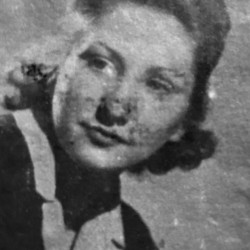 Barbara Stolarska (Czeczot-Gawrak). Fotografia dołączona do ankiety uczestnika Powstania Warszawskiego (1997), źr. kwerenda AAN
