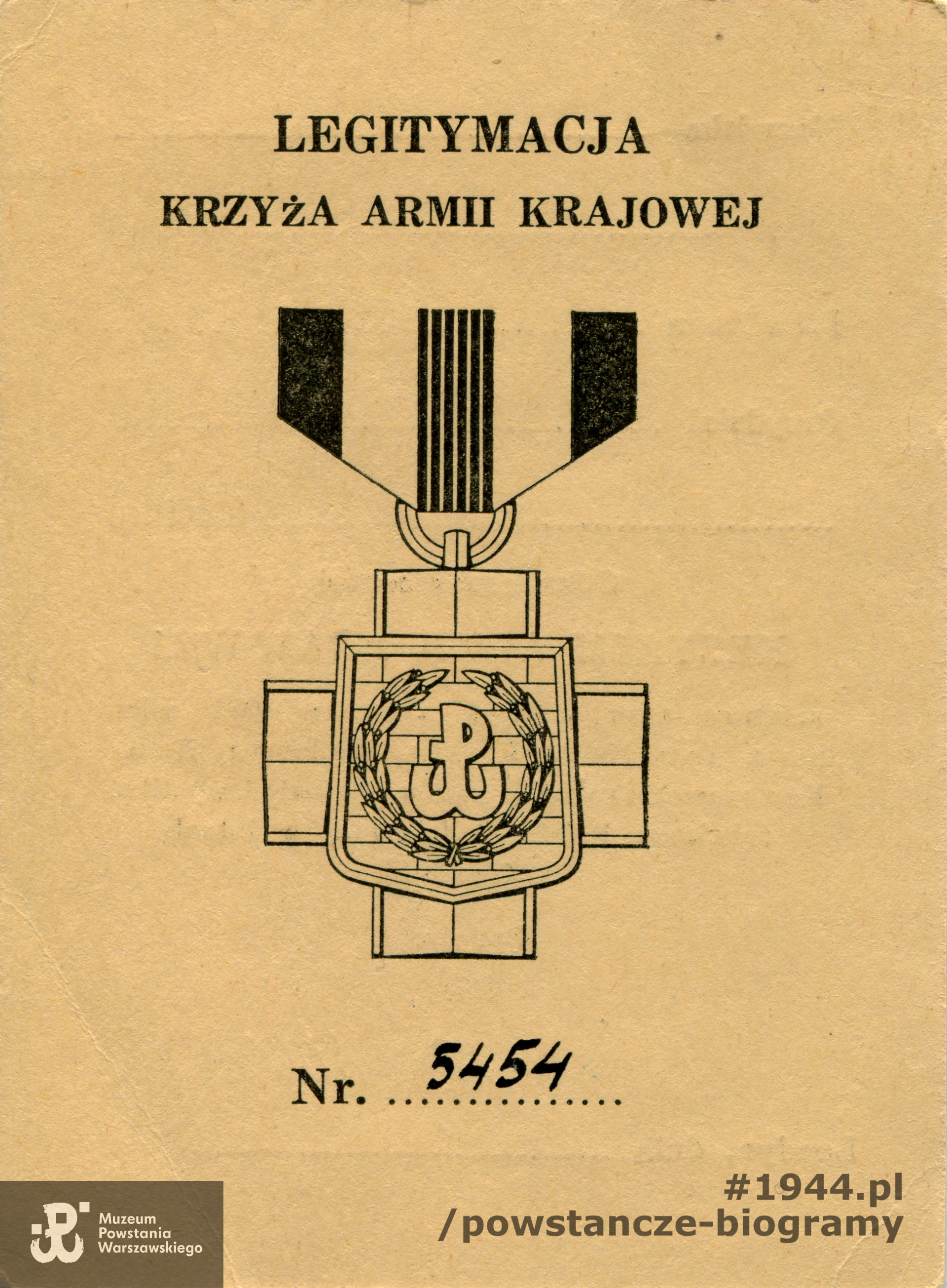 Ze zbiorów Muzeum Powstania Warszawskiego, sygn. P/8805, dar Antoniego Saulewicza