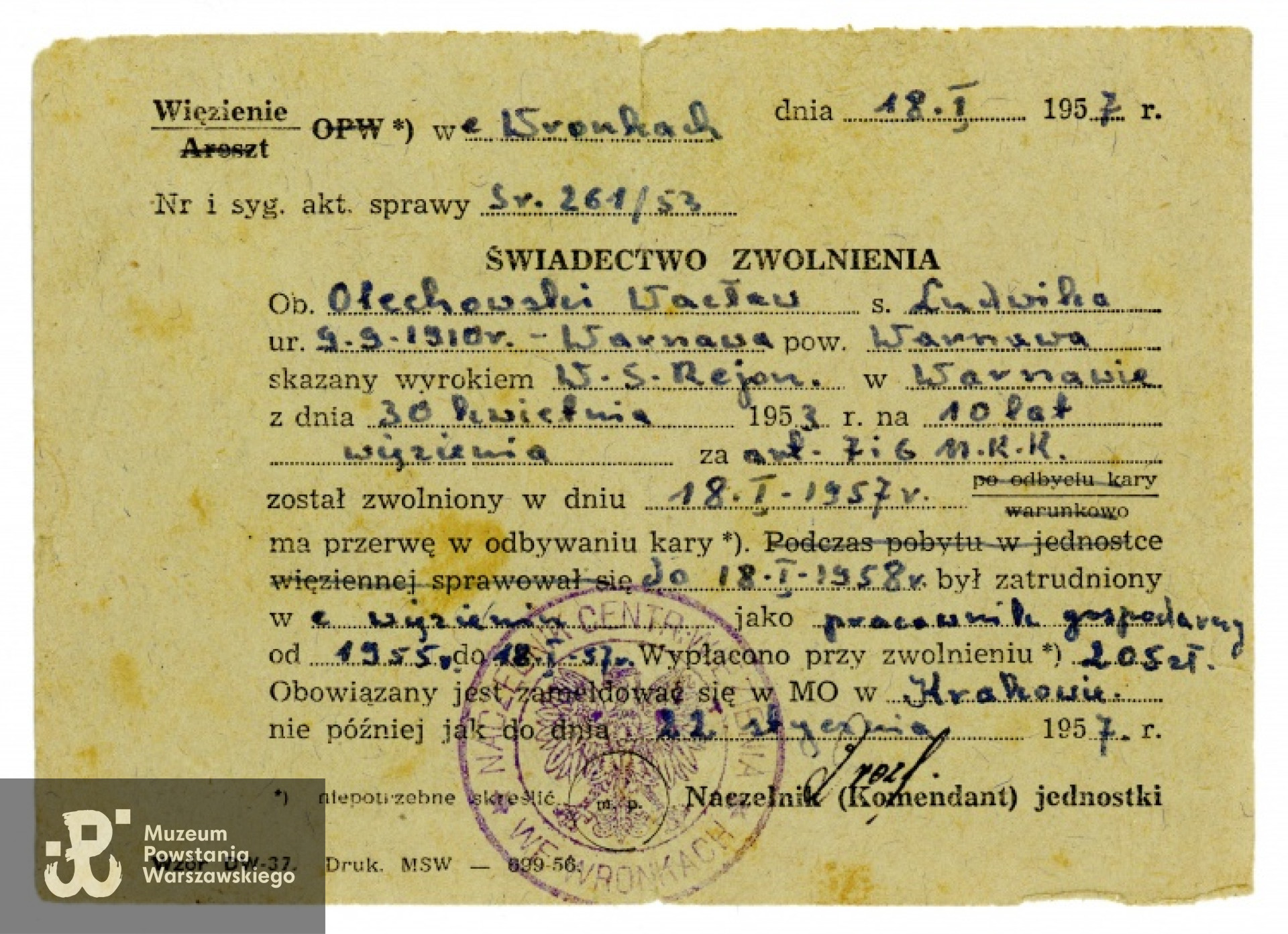 Z archiwum rodzinnego Michała Łukaszczyka