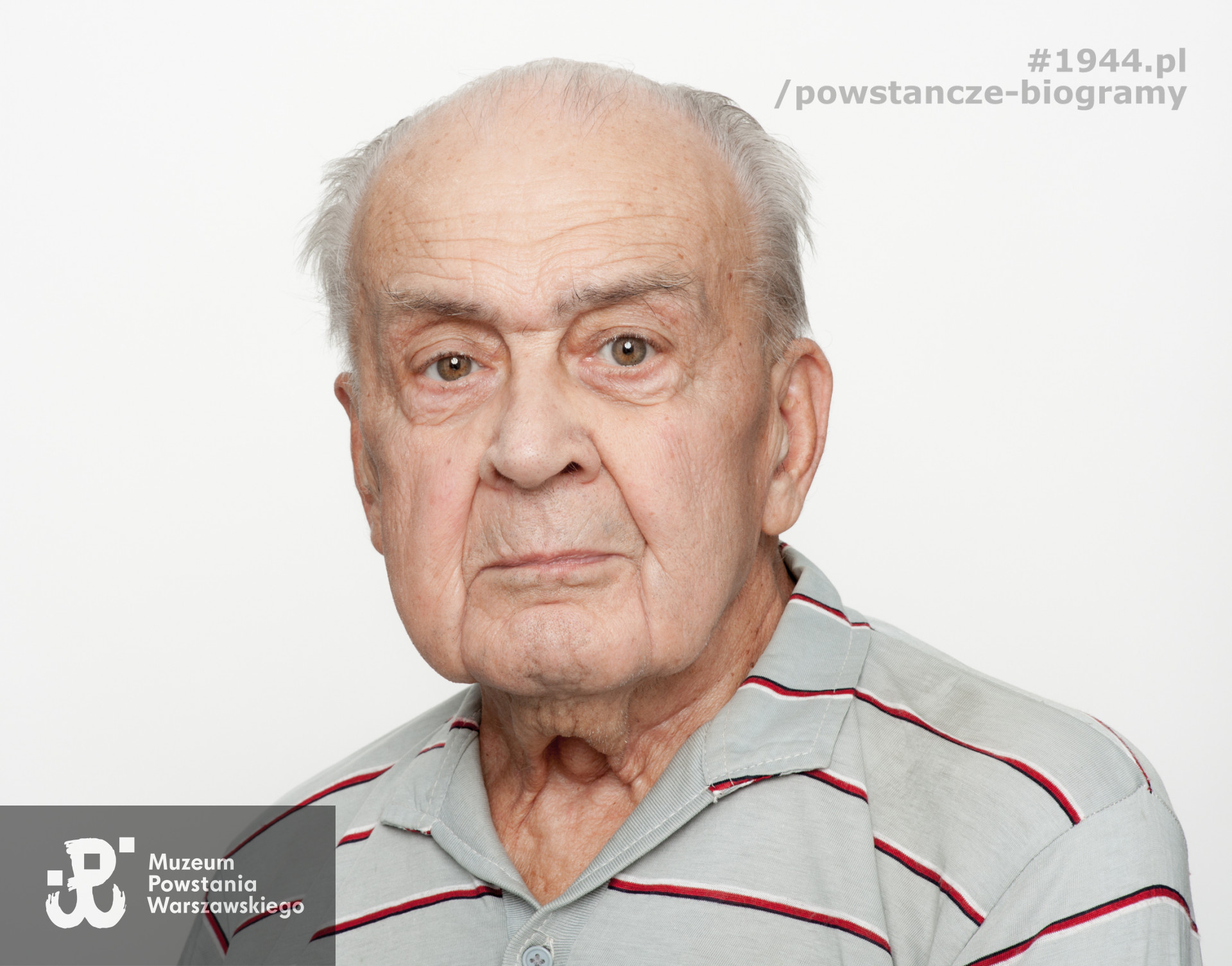 Zdjęcie z serii portretów Powstańców Warszawskich wykonanych w ramach projektu "1944/70/2014" realizowanego przez grupę WWPHOTO dla uczczenia 70. rocznicy wybuchu Powstania Warszawskiego. Muzeum Powstania Warszawskiego, 22.07-04.08 2013.