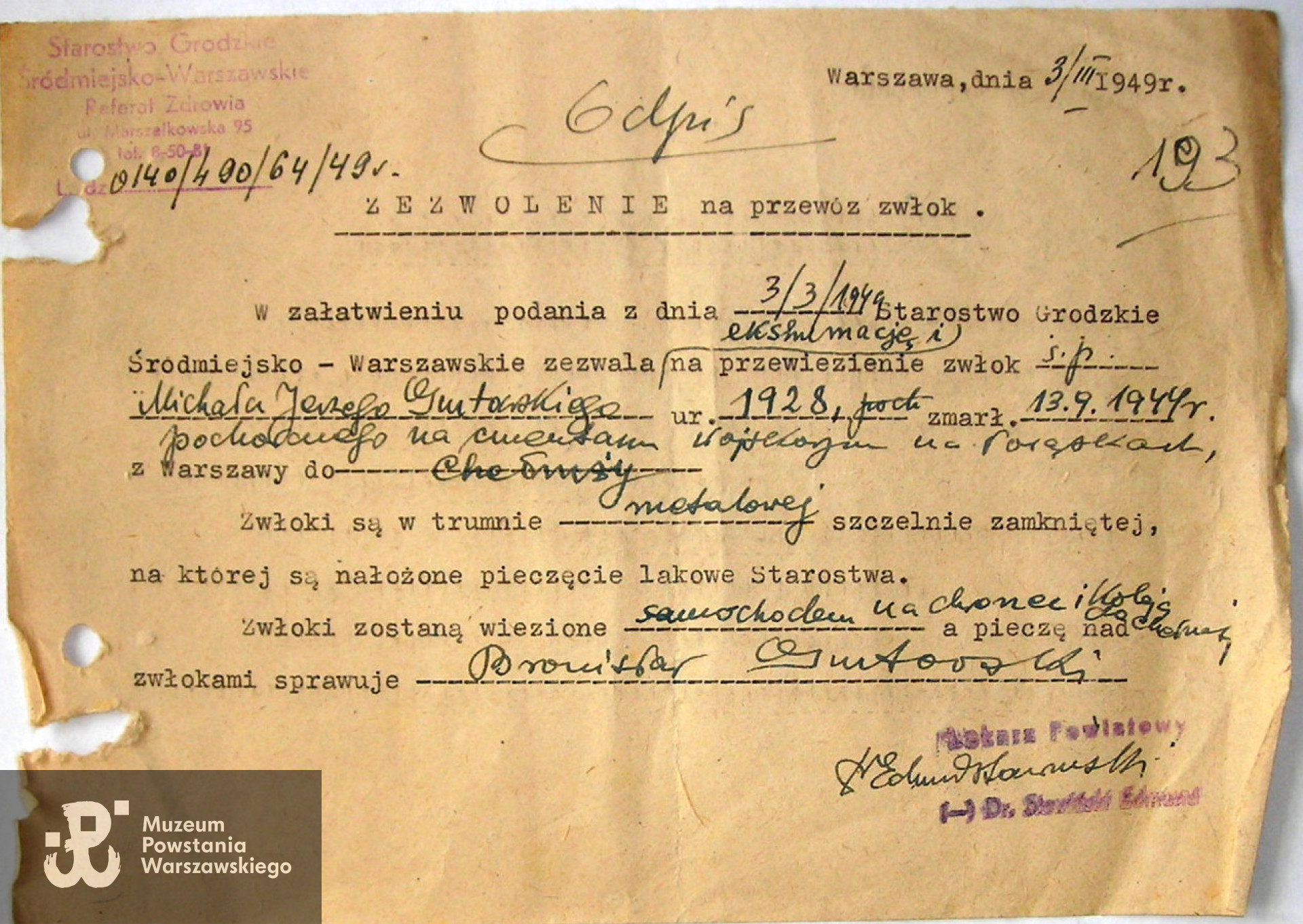 Źródło: ZCK-kwerenda Powązki Wojskowe