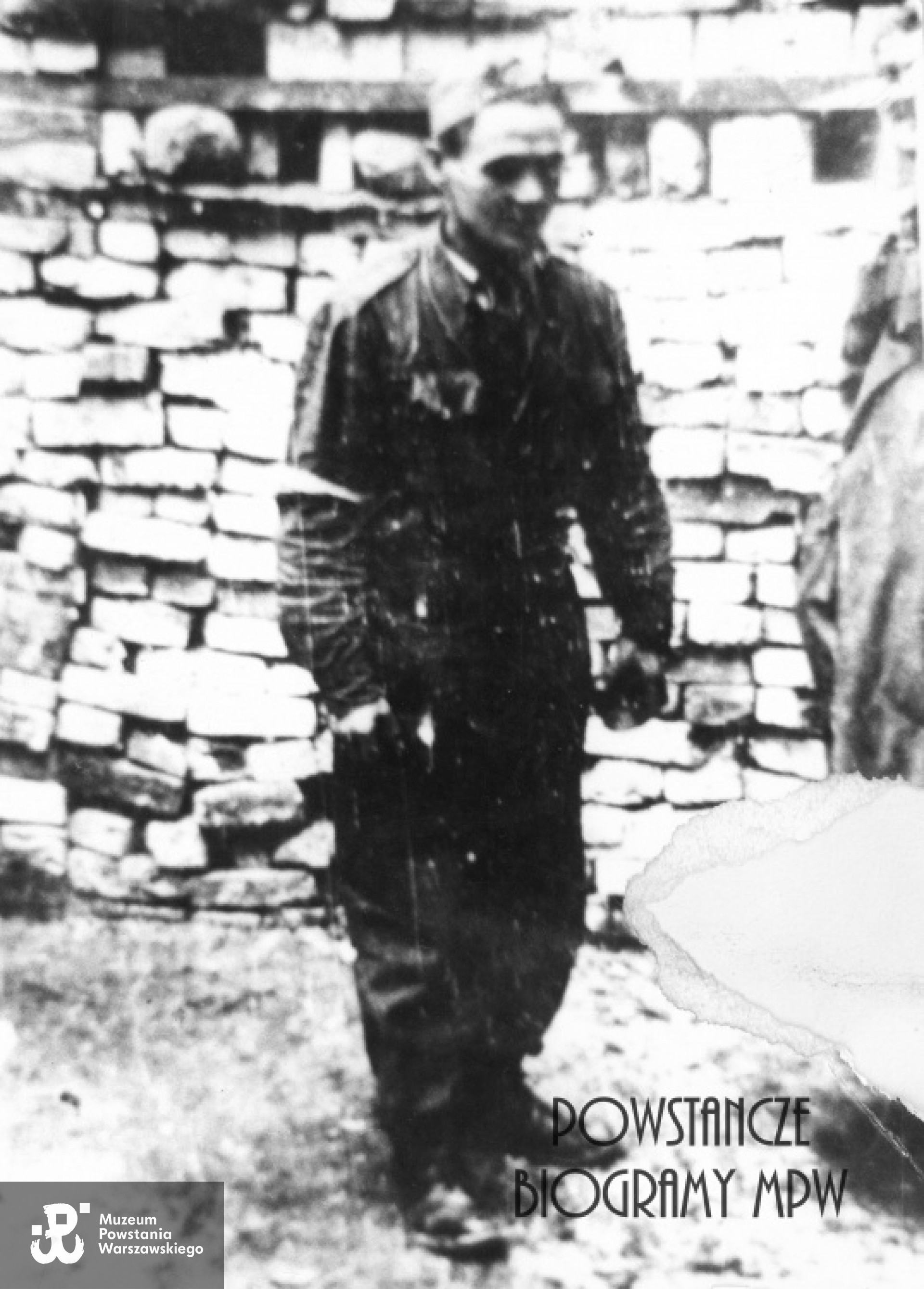 Fotografia z Powstania Warszawskiego, kpt. Franciszek Malik "Piorun". Fot. ze zbiorów Muzeum Powstania Warszawskiego, sygn. P/1082