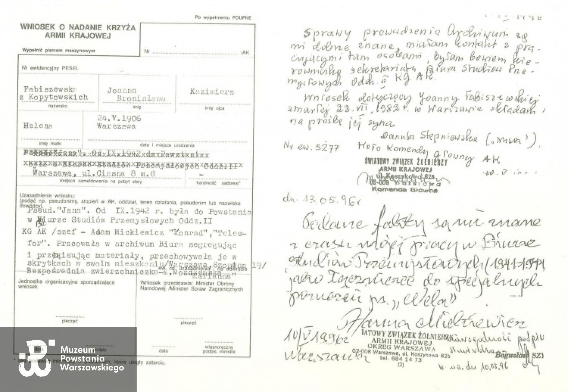 Ze zbiorów MPW, udostępnił p. Andrzej Składanek