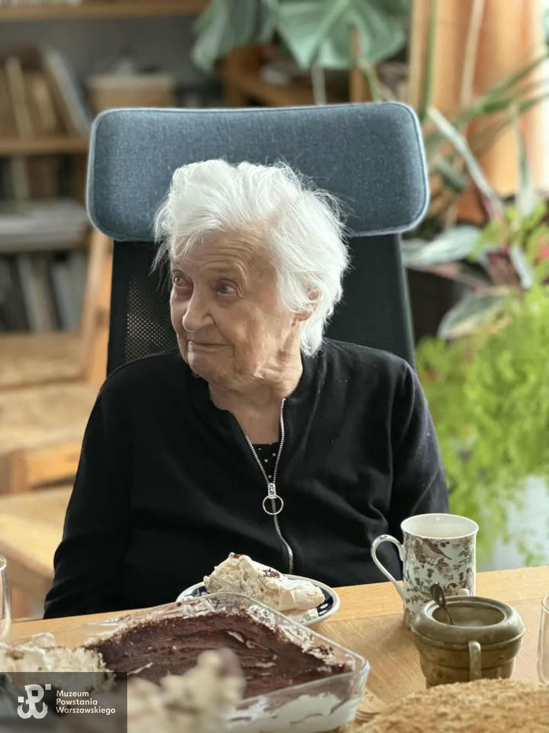 Pani Teresa Wilska w dniu swych 100. urodzin. Fot. nadesłała p. Zofia Jachymska, siostrzenica