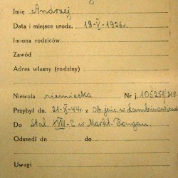 Polski Czerwony Krzyż - kartoteka