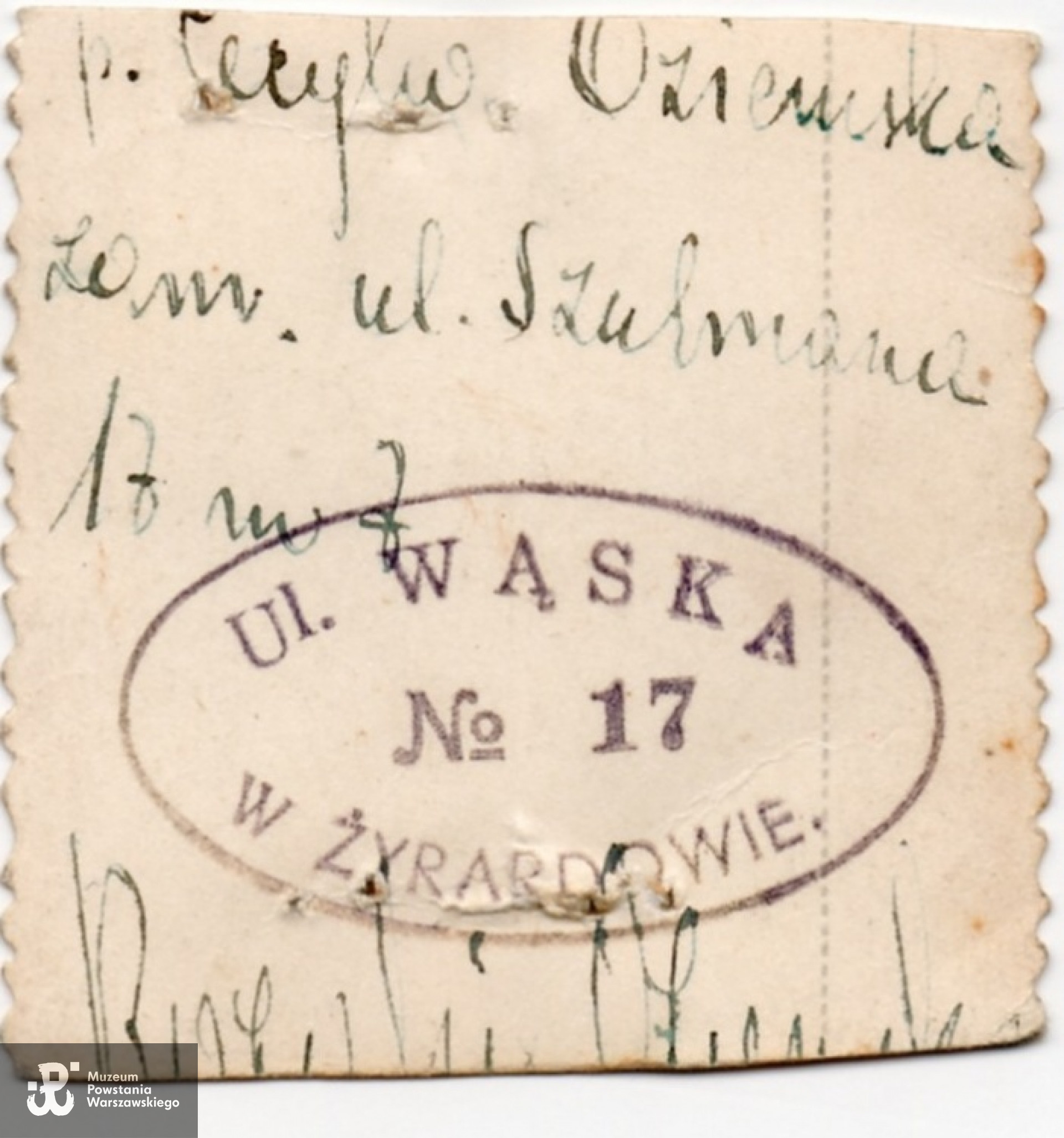 Rewers zdjęcia. Fot. z archiwum rodzinnego Cecylii Oziemskiej, udostępnił Jan Wawszczyk