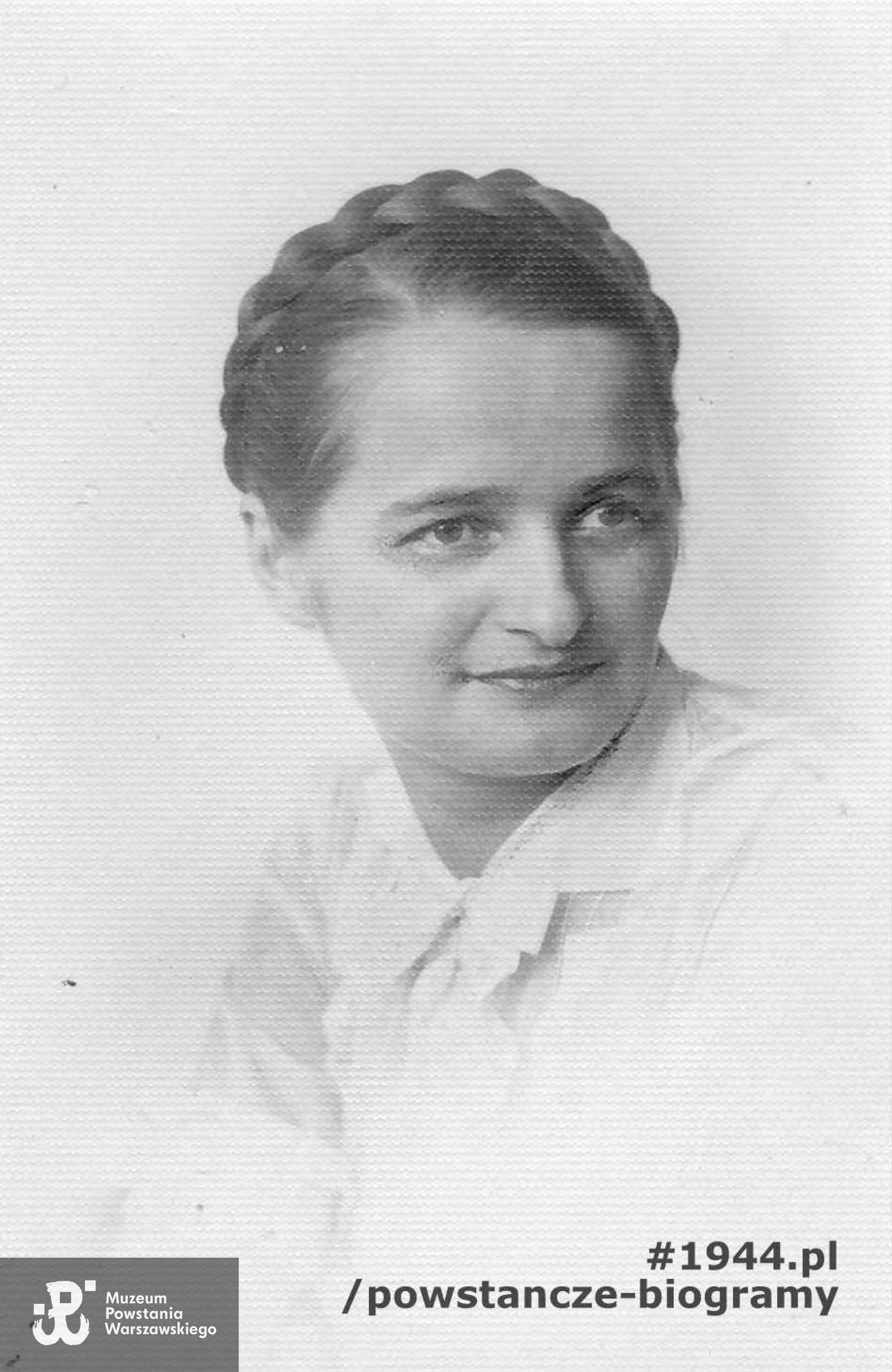 łącz. Antonina Juszczyk - Nickiewicz ps. "Tola" (1912-1996). Fot. ze zbiorów Muzeum Powstania Warszawskiego, sygn. P/8933