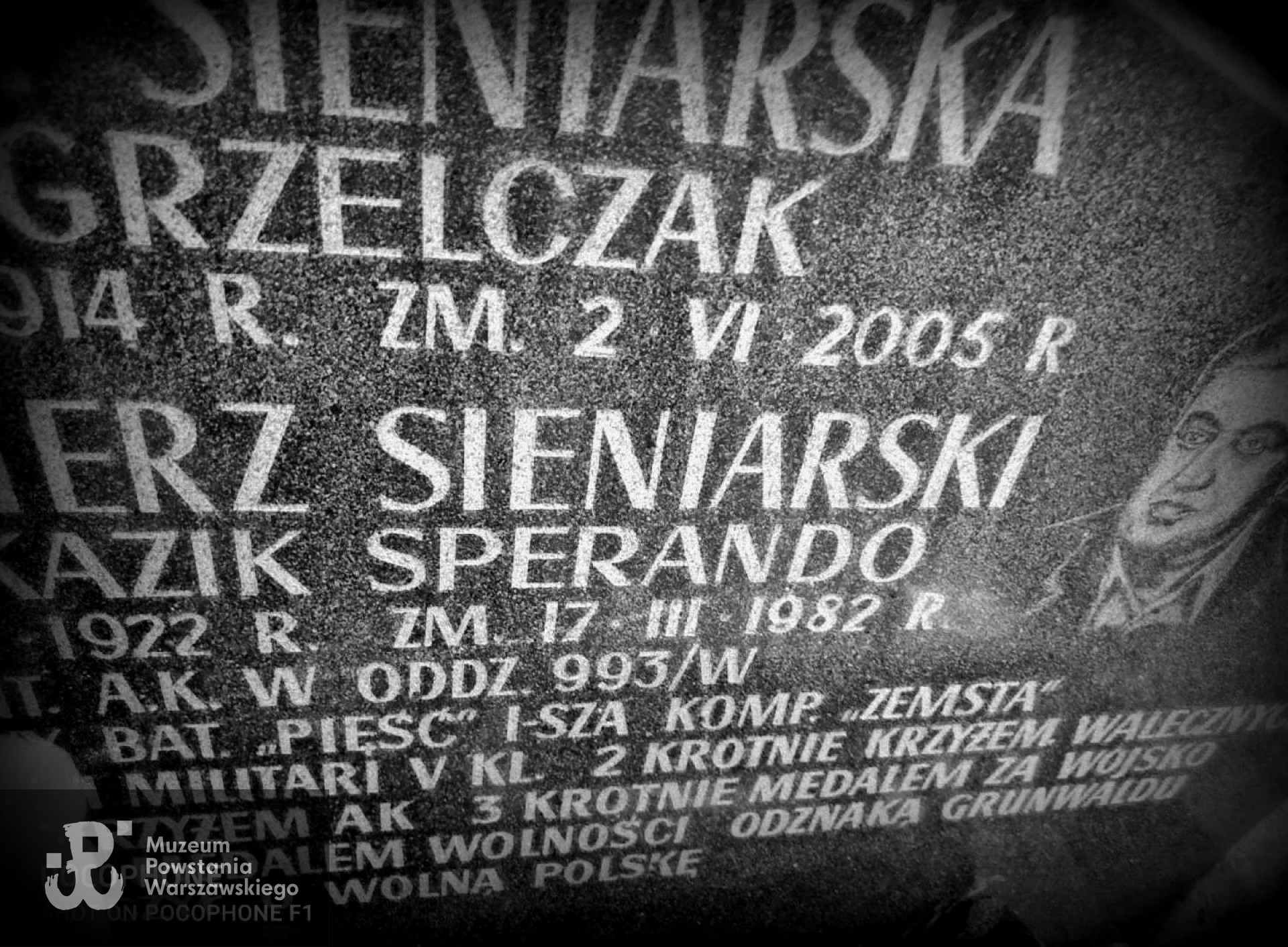 Zdjęcie mogiły udostępnione przez rodzinę za pośrednictwem Działu Historycznego MPW