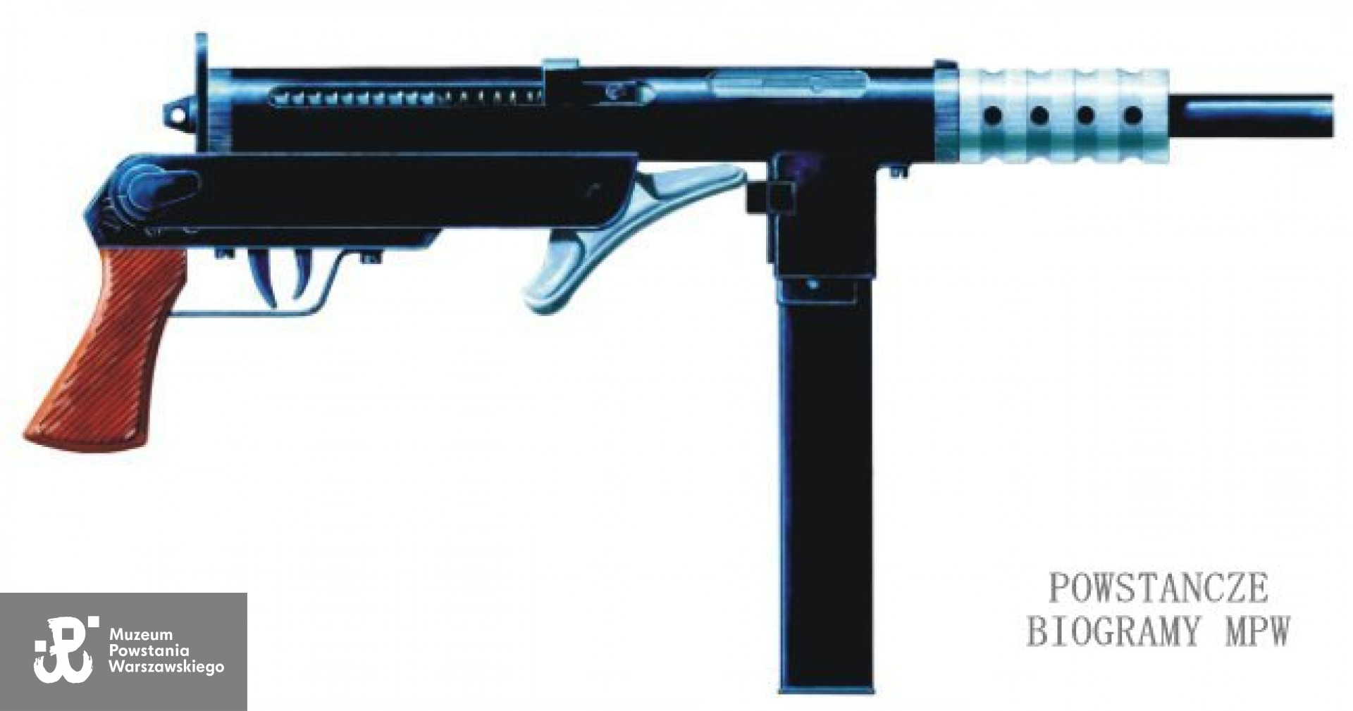 PM Błyskawica opracowany przez inż. Wacława Zawrotnego i Seweryna Wielaniera, produkowany w warunkach konspiracyjnych.