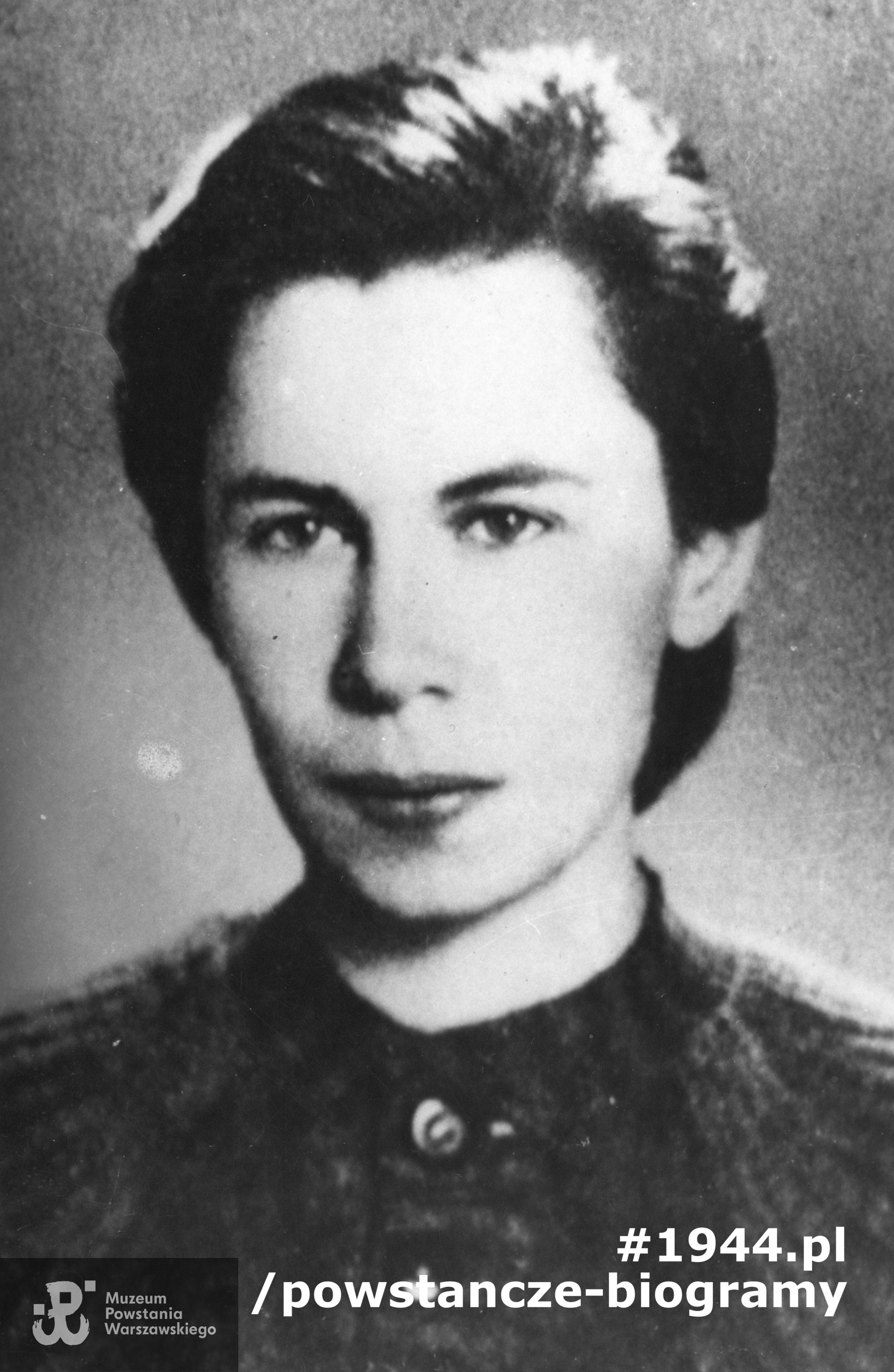 sanit. Teresa Krassowska "Joanna" (1916-1944). Fot. ze zbiorów Muzeum Powstania Warszawskiego, zbiór E. Krasnowolskiej