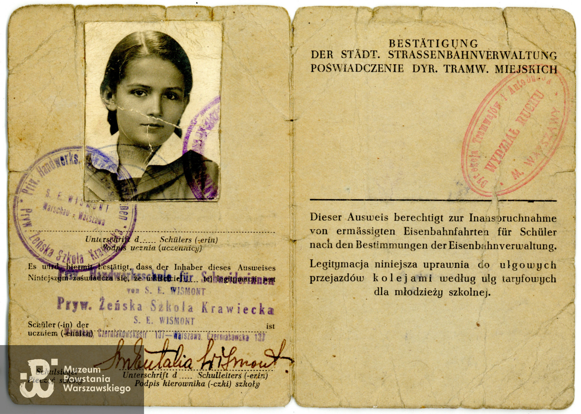 Ze zbiorów Pani Teresy Neuman, do wykonania kopii udostępnił p. Wojciech Fudala, wnuk Teresy Wandy Neuman z d. Rose. Skany wykonano w Muzeum Powstania Warszawskiego w maju 2023 r.