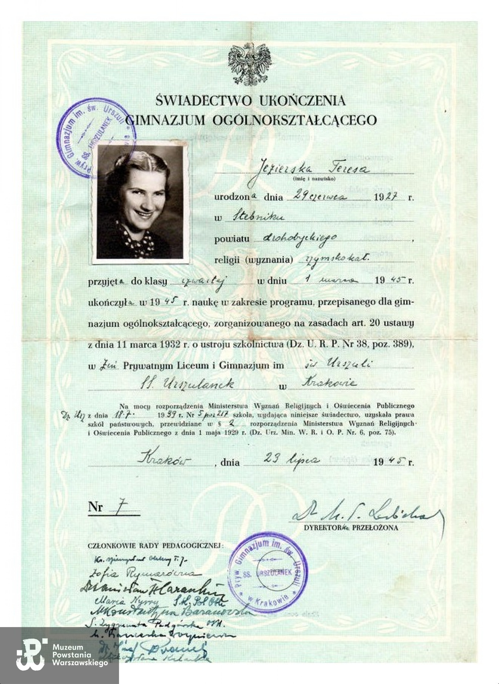  Zbiory prywatne p. Teresy Jezierskiej, źródło: Archiwum 2 HBAP "Żbik"