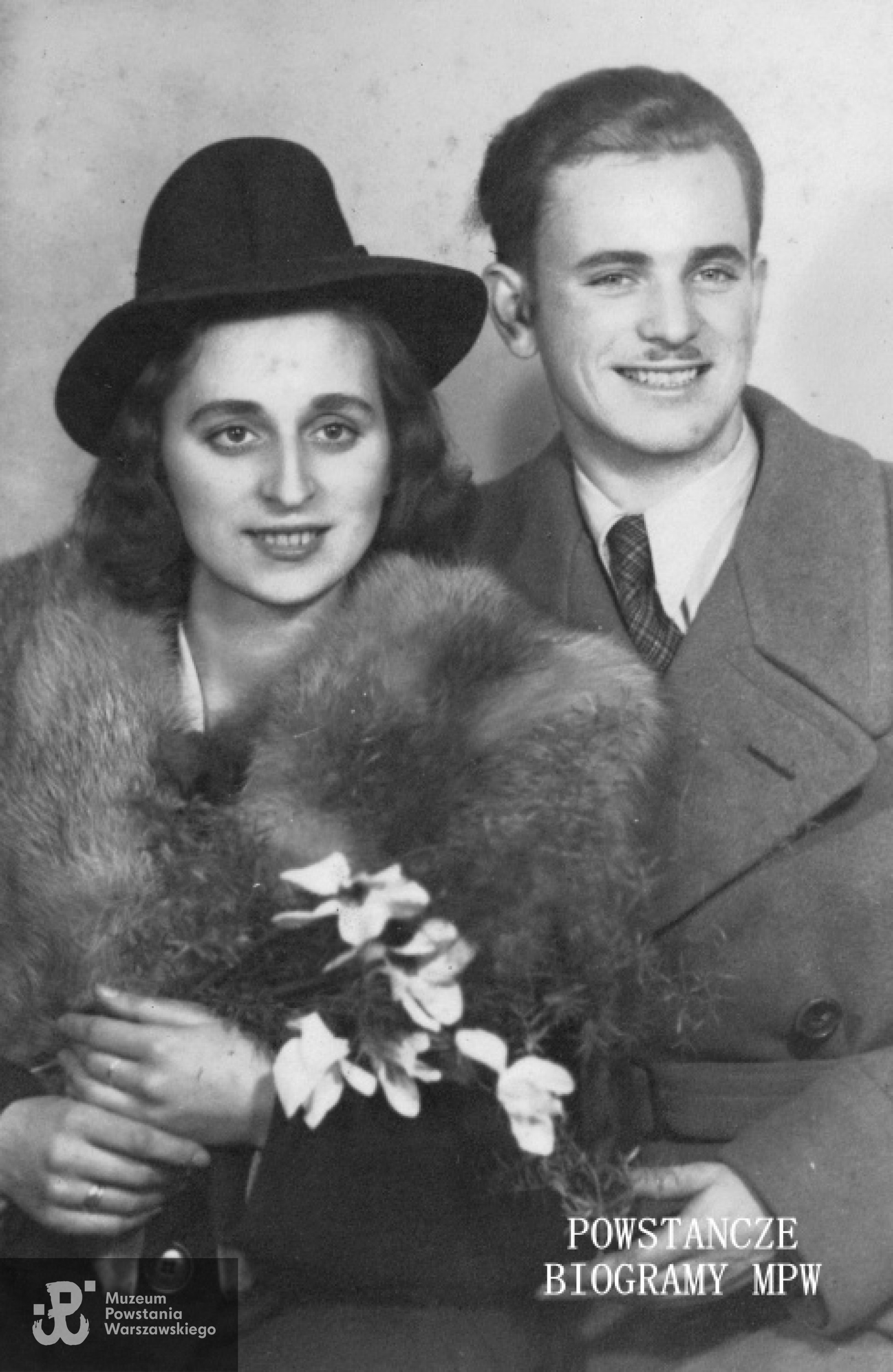 Z mężem Marianem Godlewskim ps. "Śmiały" (1920-1973), żołnierzem 1 batalionu szturmowego KB "Nałęcz".  Fot. z archiwum rodzinnego Ireny Kosyl z d. Godlewskiej