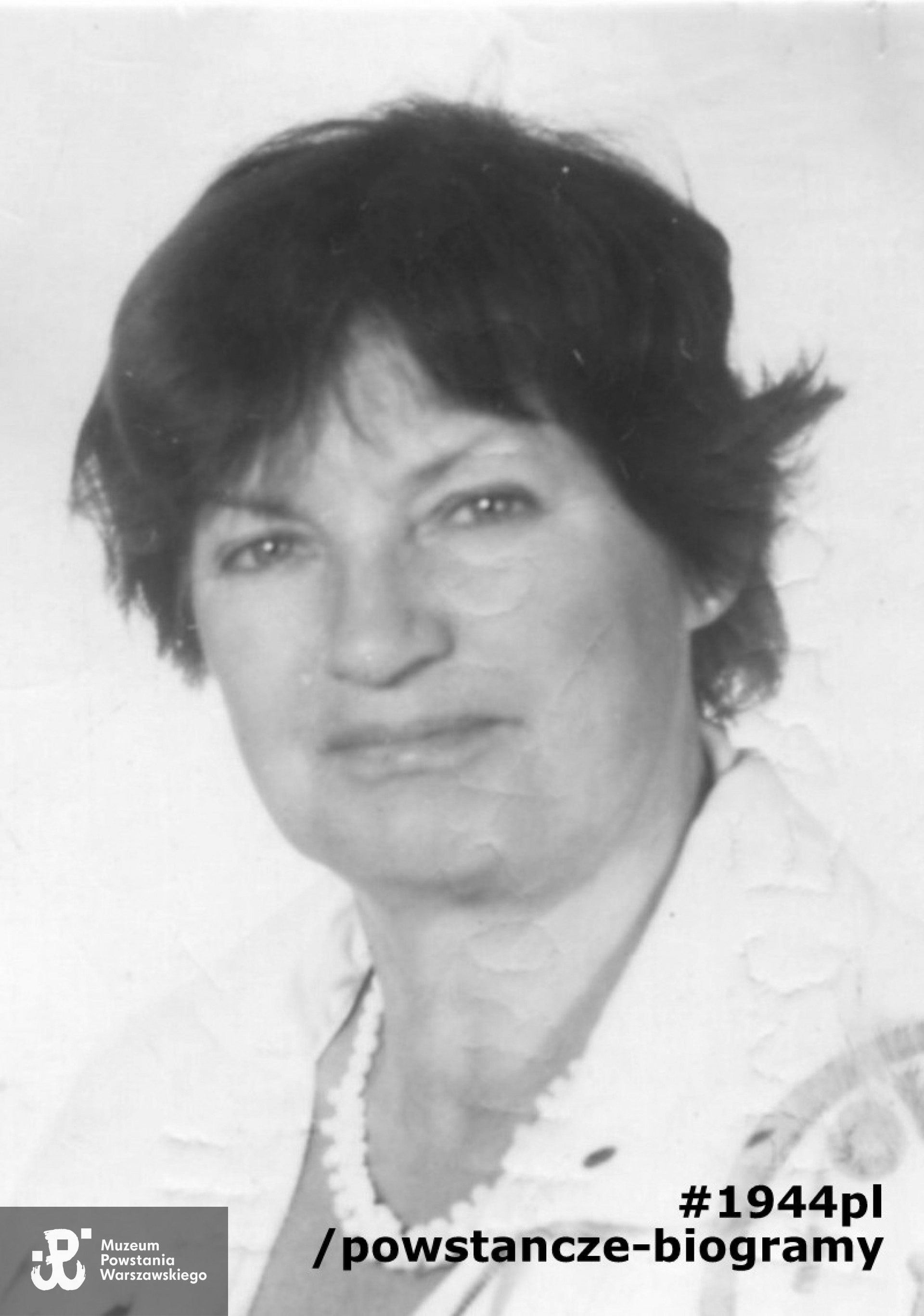 Mirosława Balcerzak z domu Giel (1928-2020). Fot. materiały do Słownika Uczestników PW,  Muzeum Powstania Warszawskiego/Pokój Kombatanta