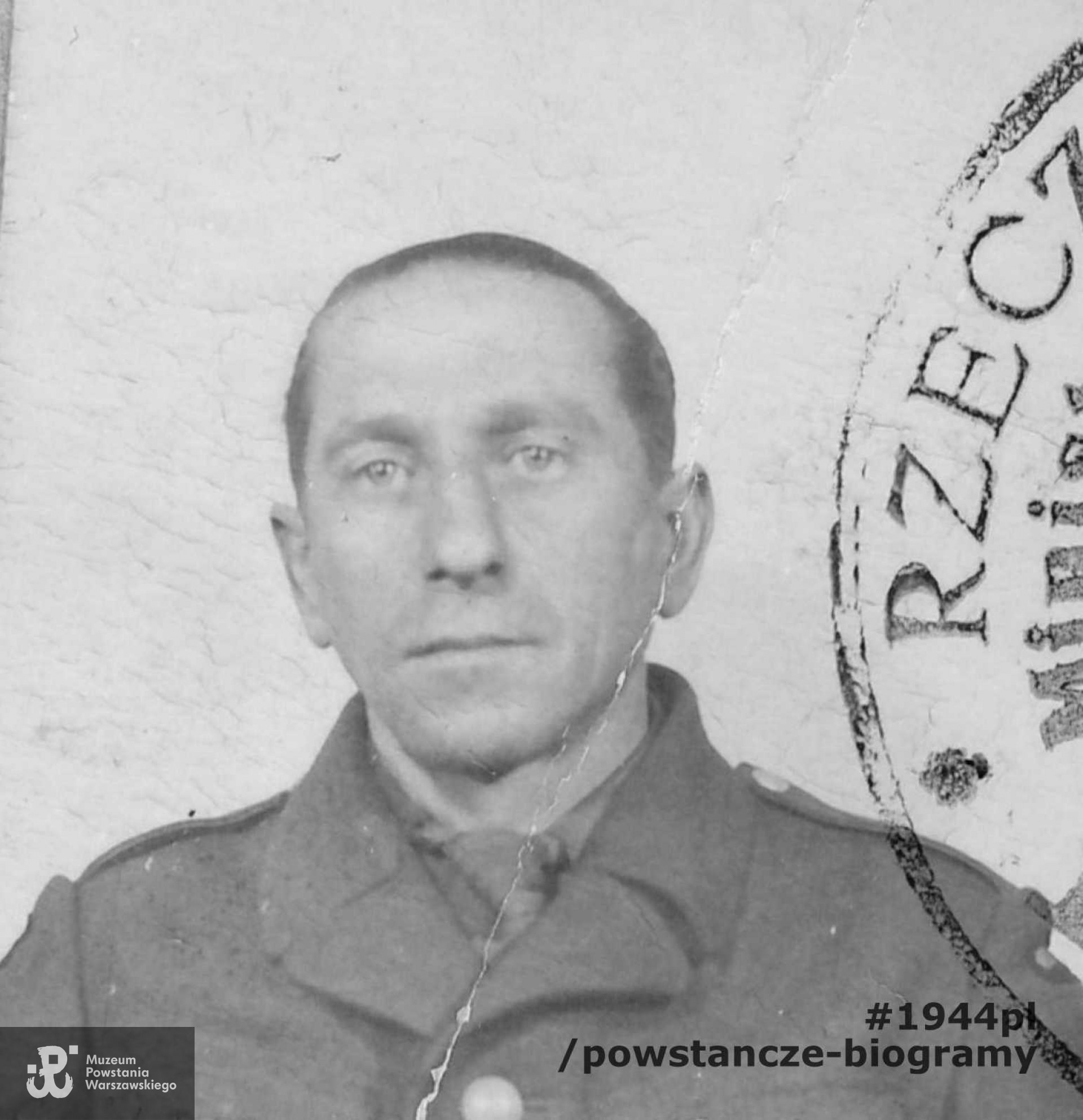 ppor. Stanisław Bernadziuk ps. "Buk" (1905-1980). Ze zbiorów Muzeum Powstania Warszawskiego, sygn. P/9177, dar p. Mirosława Wieczerzaka, wnuka.