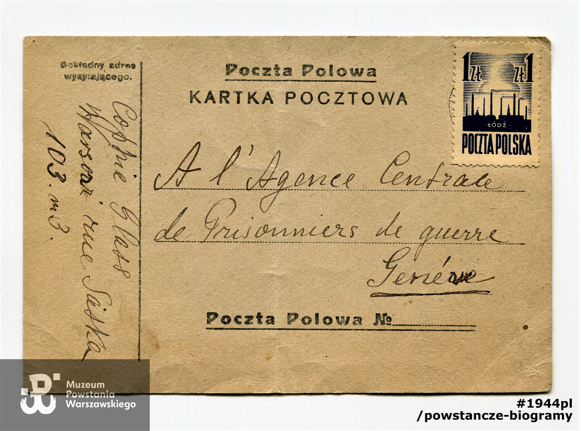 Dok. ze spuścizny po  Pani Irenie Glass,  udostępniła  p. Monika Pakuła. Skany wykonano w Muzeum Powstania Warszawskiego w październiku 2021 r.