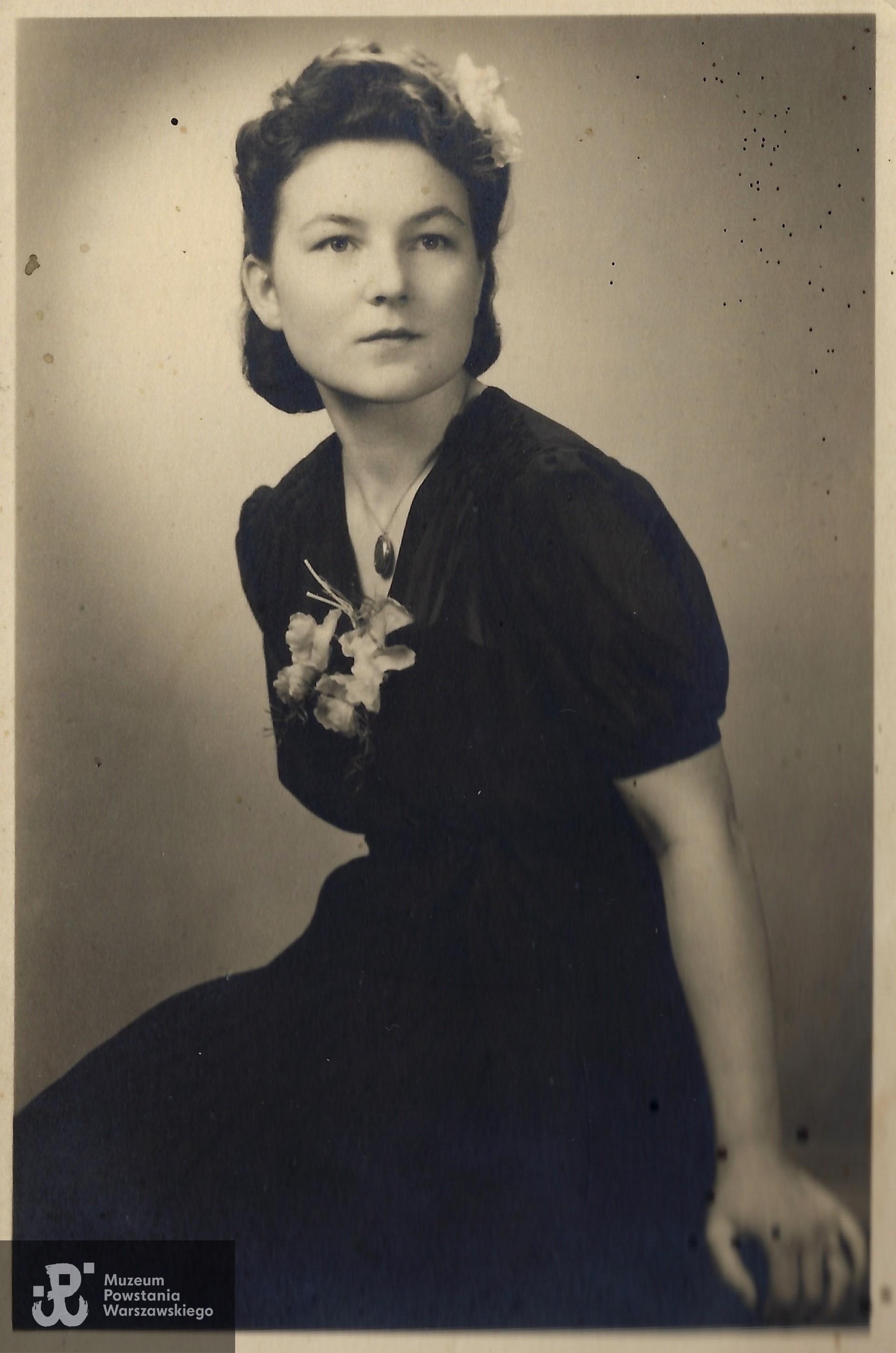 Wanda Pieńkowska - okres okupacji, Warszawa, 1944r. Fot. ze zbiorów rodzinnych, udostępniła p. Barbara de Thun, córka