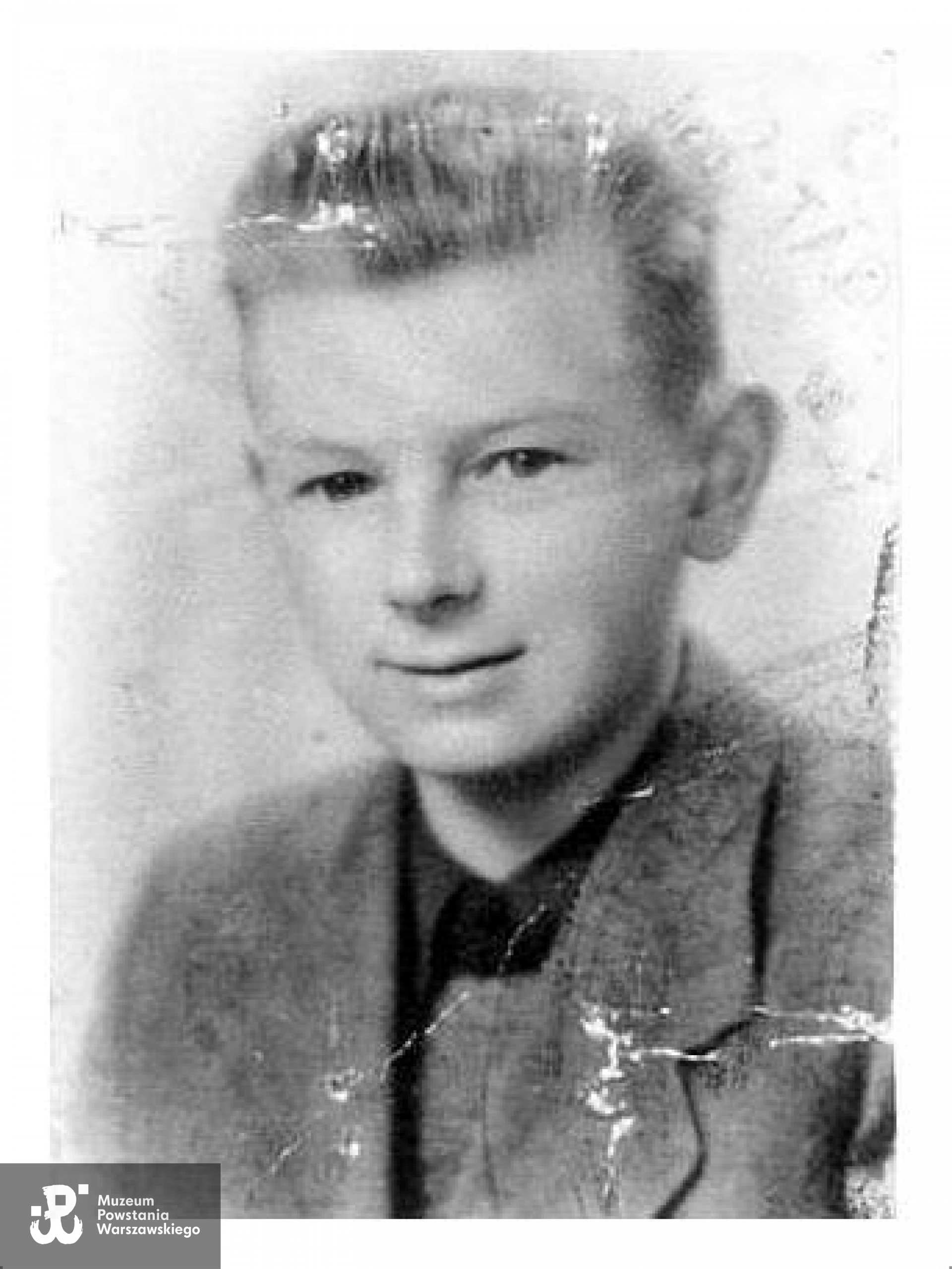 Jan Łukasz Rybak „Tarzan”. Fotografia dołączona do ankiety uczestnika Powstania Warszawskiego