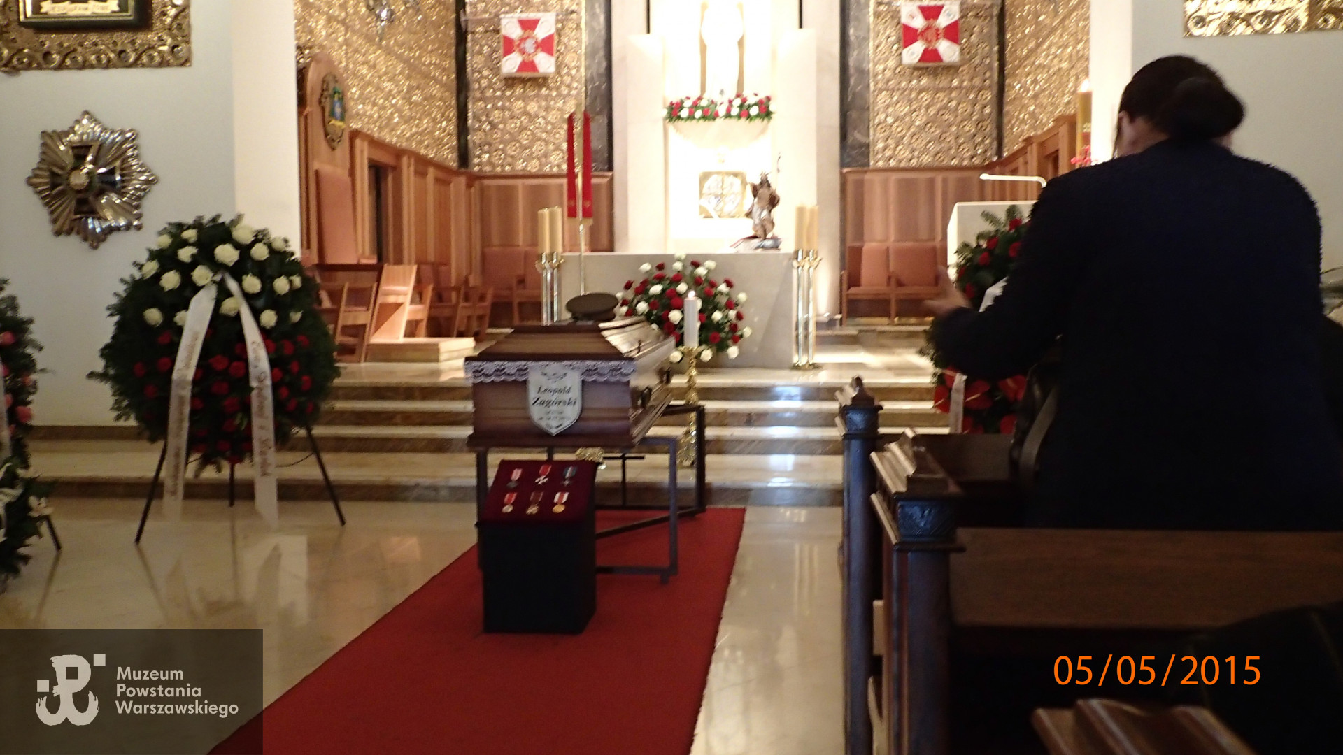 Pogrzeb Leopolda Zagórskiego ps. "Ryś". Fotografie z uroczystości  udostępnił p. Piotr Plewa 