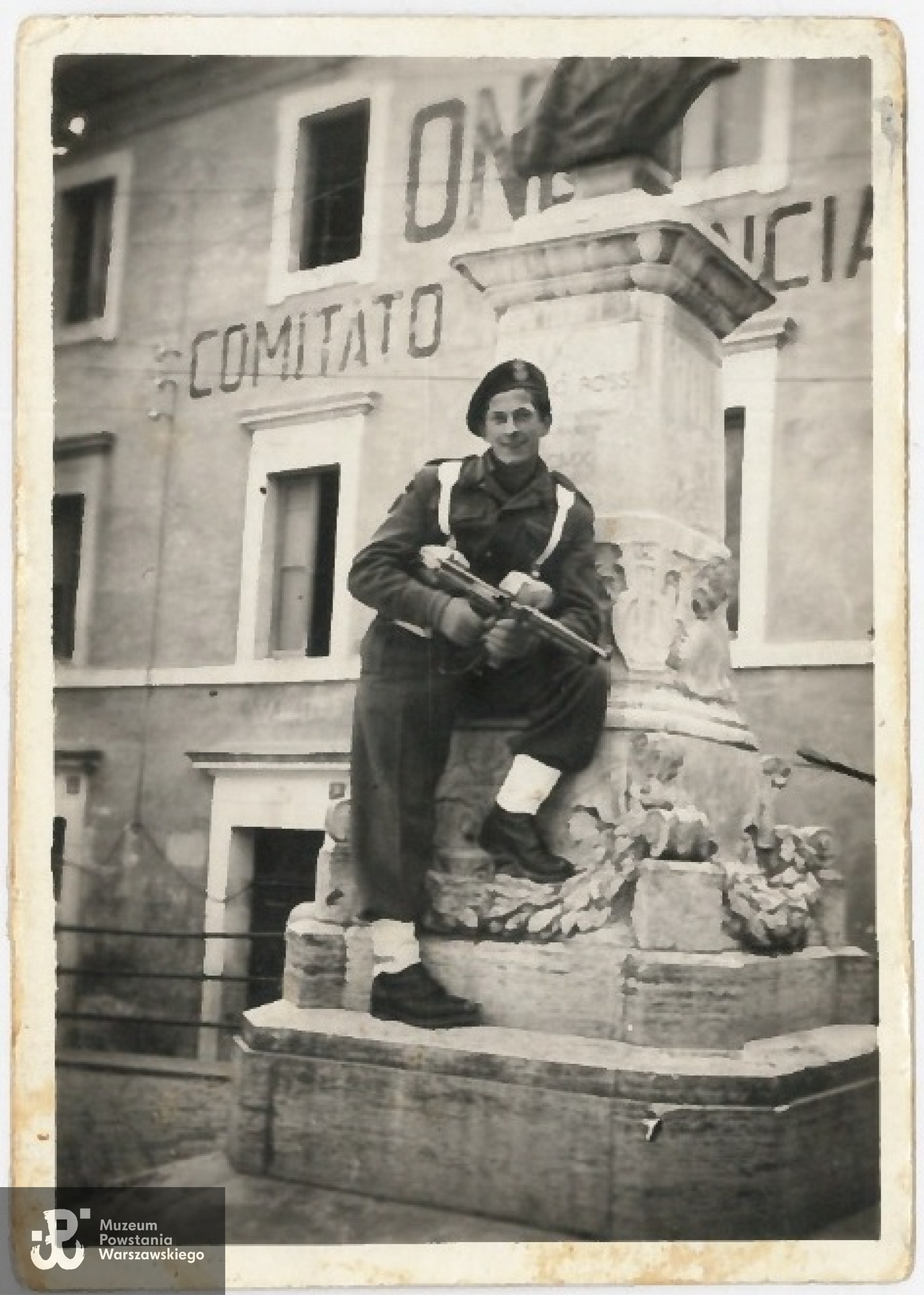 Mieczysław Poradzki po wyzwoleniu z niewoli, jako żołnierz Polskich Sił Zbrojnych. Z archiwum rodzinnego Andrzeja Poradzkiego