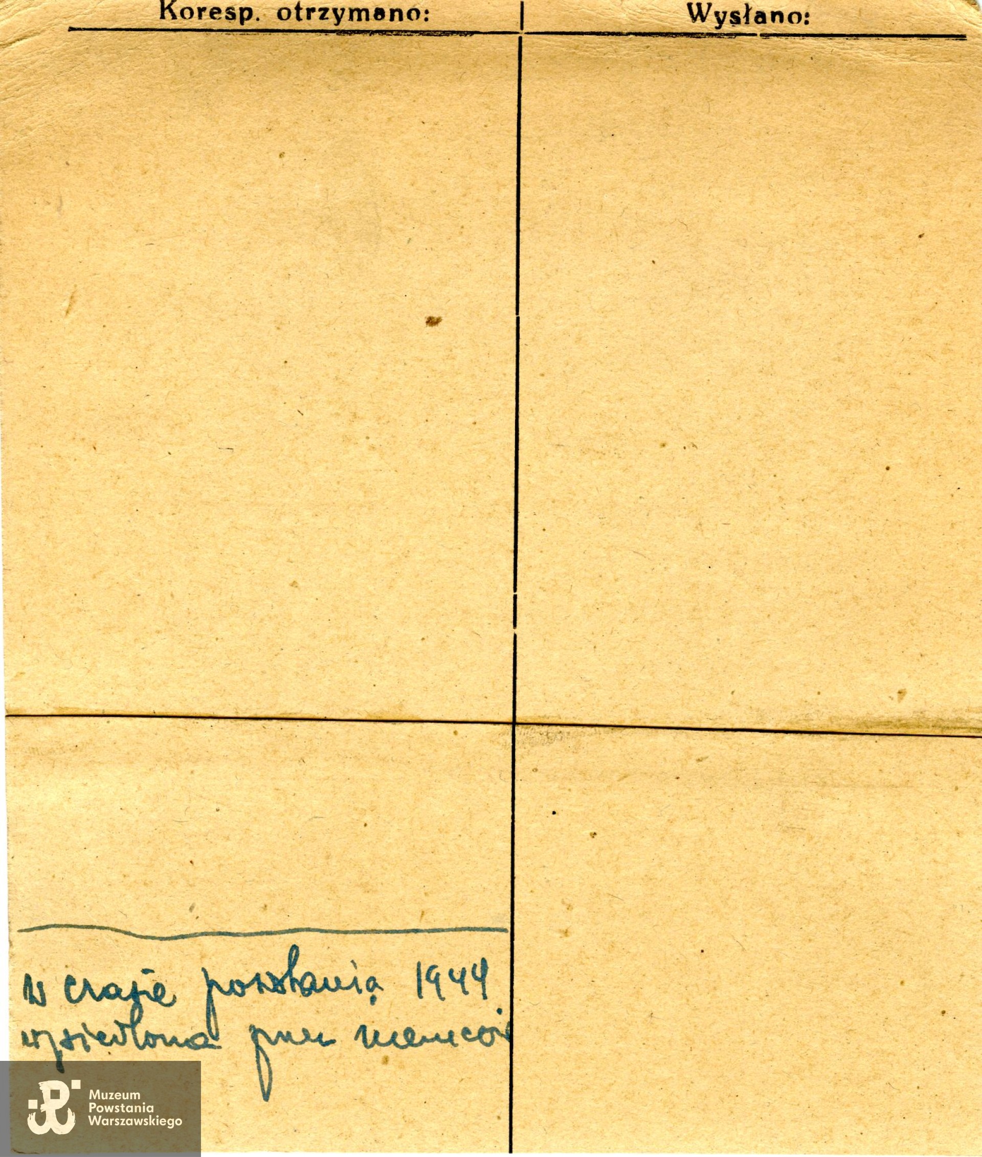 Polski Czerwony Krzyż - kartoteka. W zapisach PCK jako Zofia Sterlus z d. Madziar, poszukiwana w 1945 roku przez Michała Sterlusa