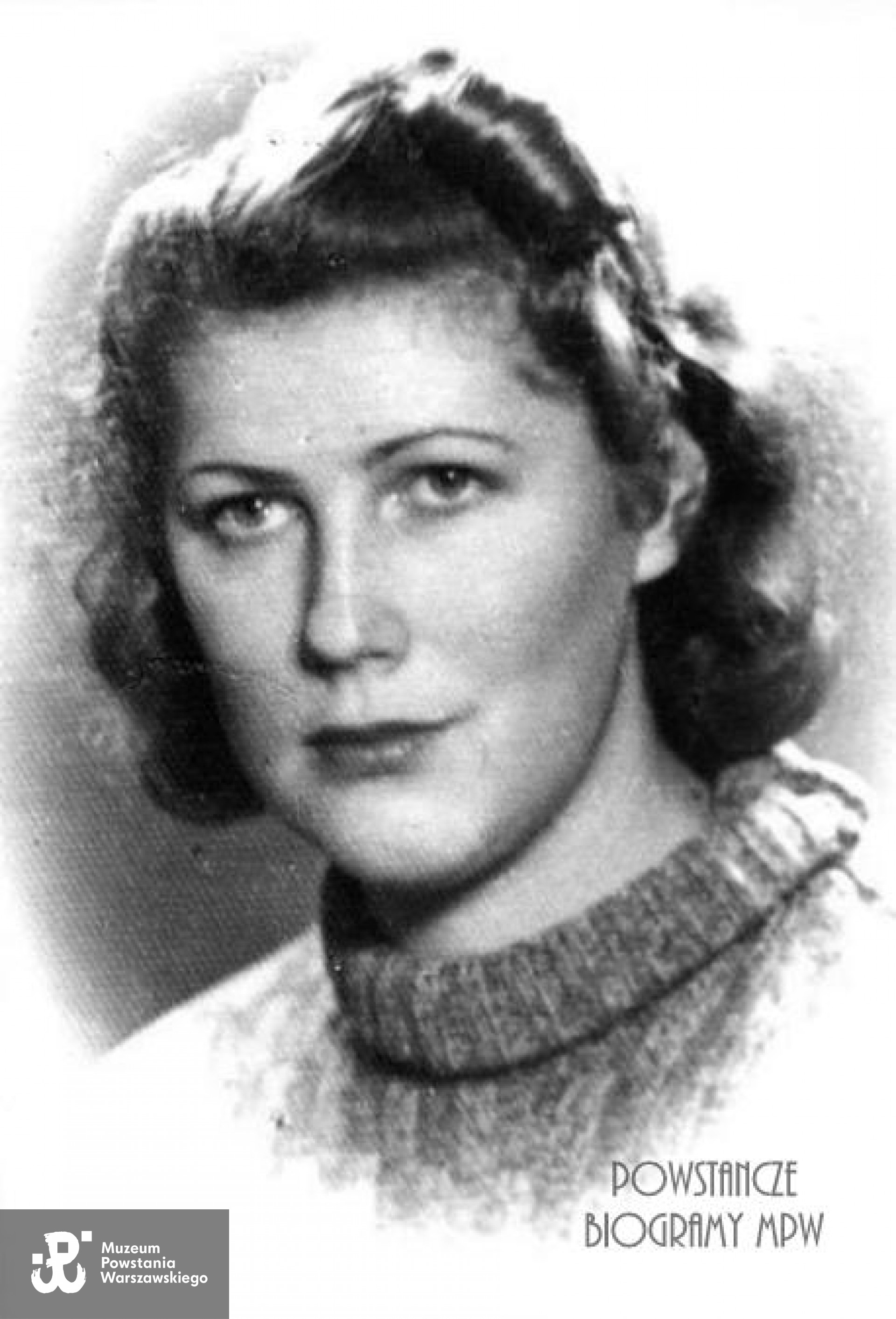 Irena Kodrycz "Ewa Czajka".  Zdjęcie wykonane w 1943 r. Fot.  ze zbiorów Muzeum Powstania Warszawskiego