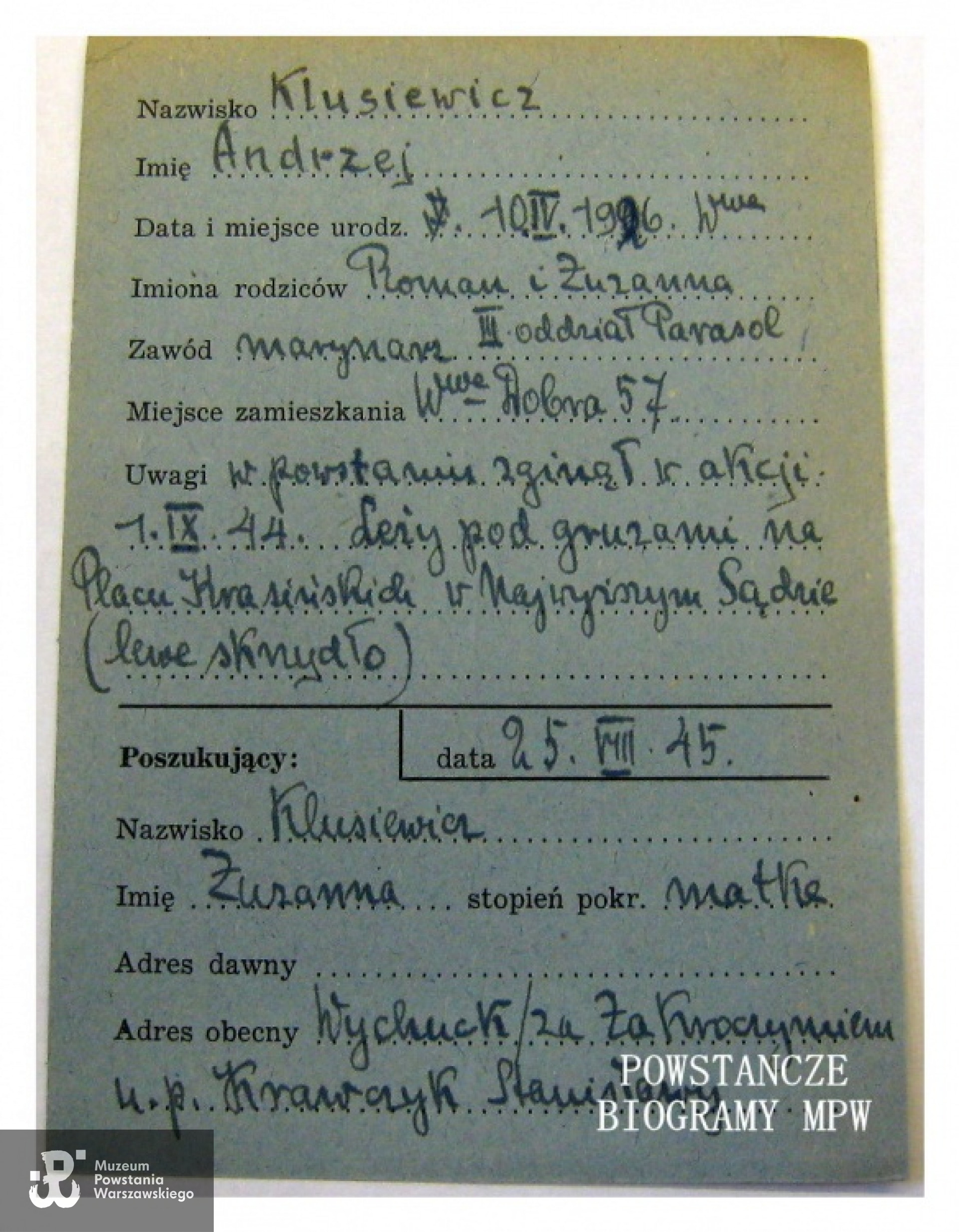 Ze zbiorów Polskiego Czerwonego Krzyża