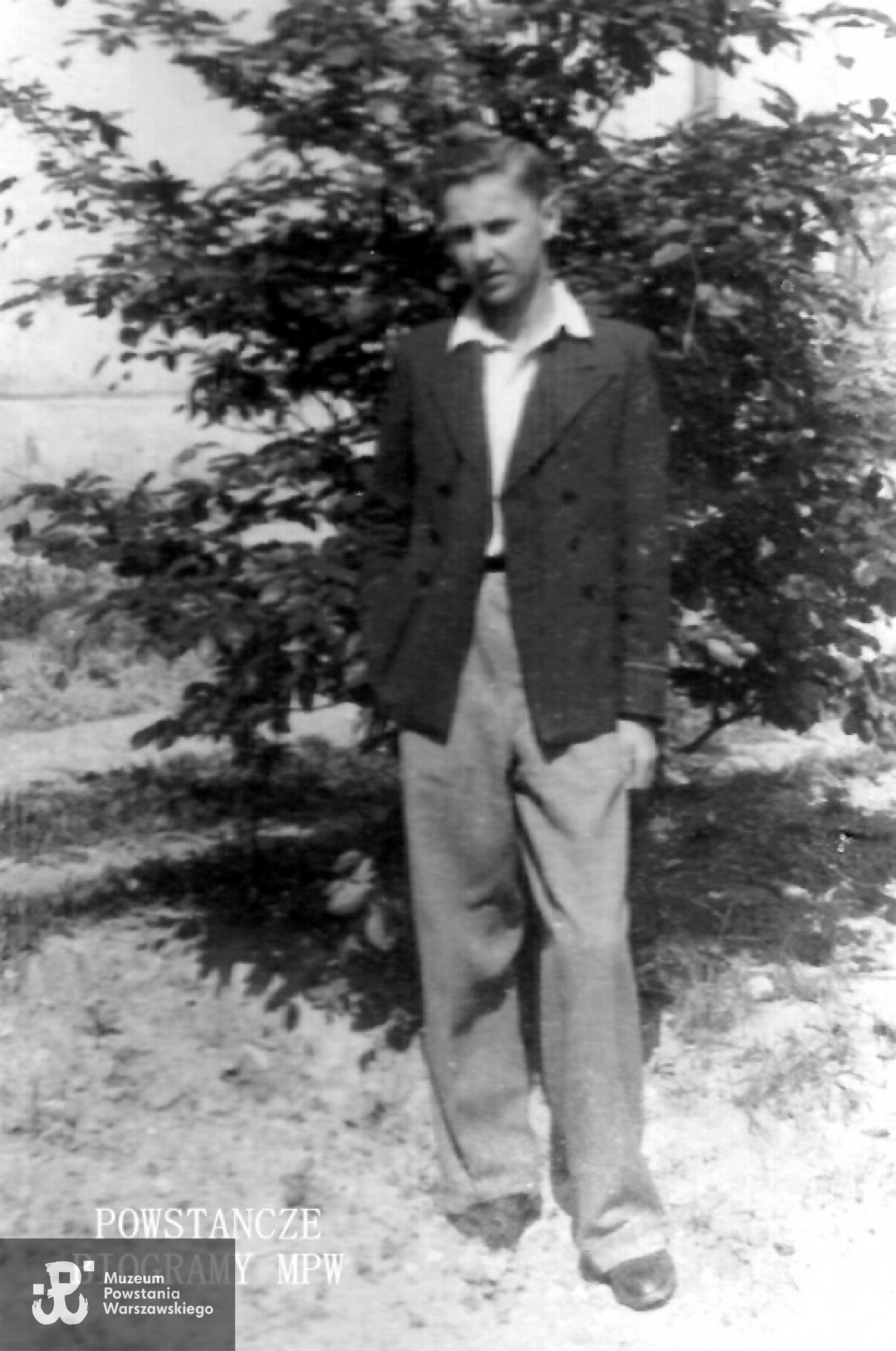 Zdjęcie Lecha wykonane w okresie okupacji. Fot. z archiwum rodzinnego udostępnił p. Maciej Ufnalewski