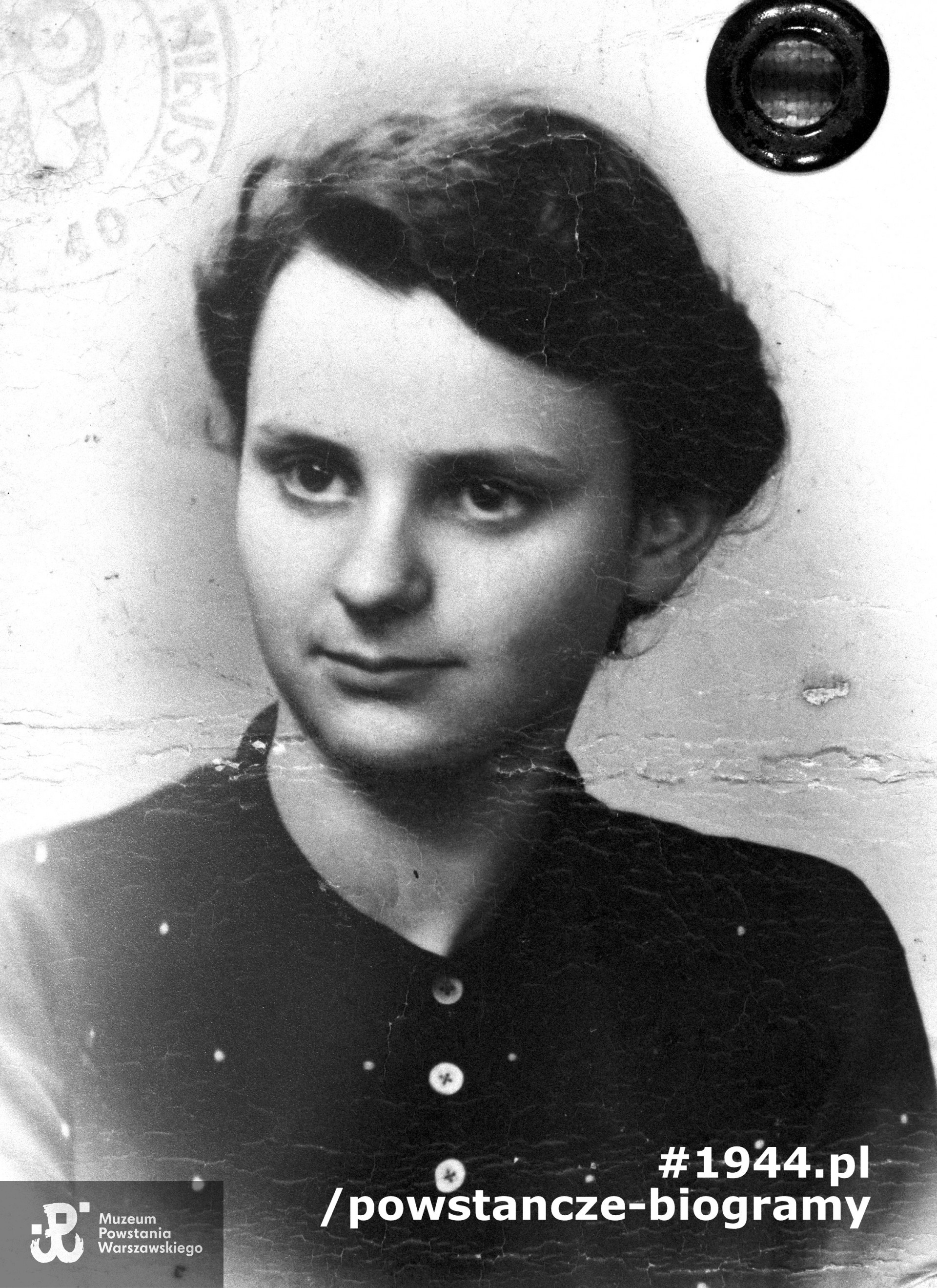 Anna Swierczewska ps. Paulinka. Fot. ze zbiorów Muzeum Powstania Warszawskiego - batalion "Zośka". Ujęcie tożsame MPW-IK/4312