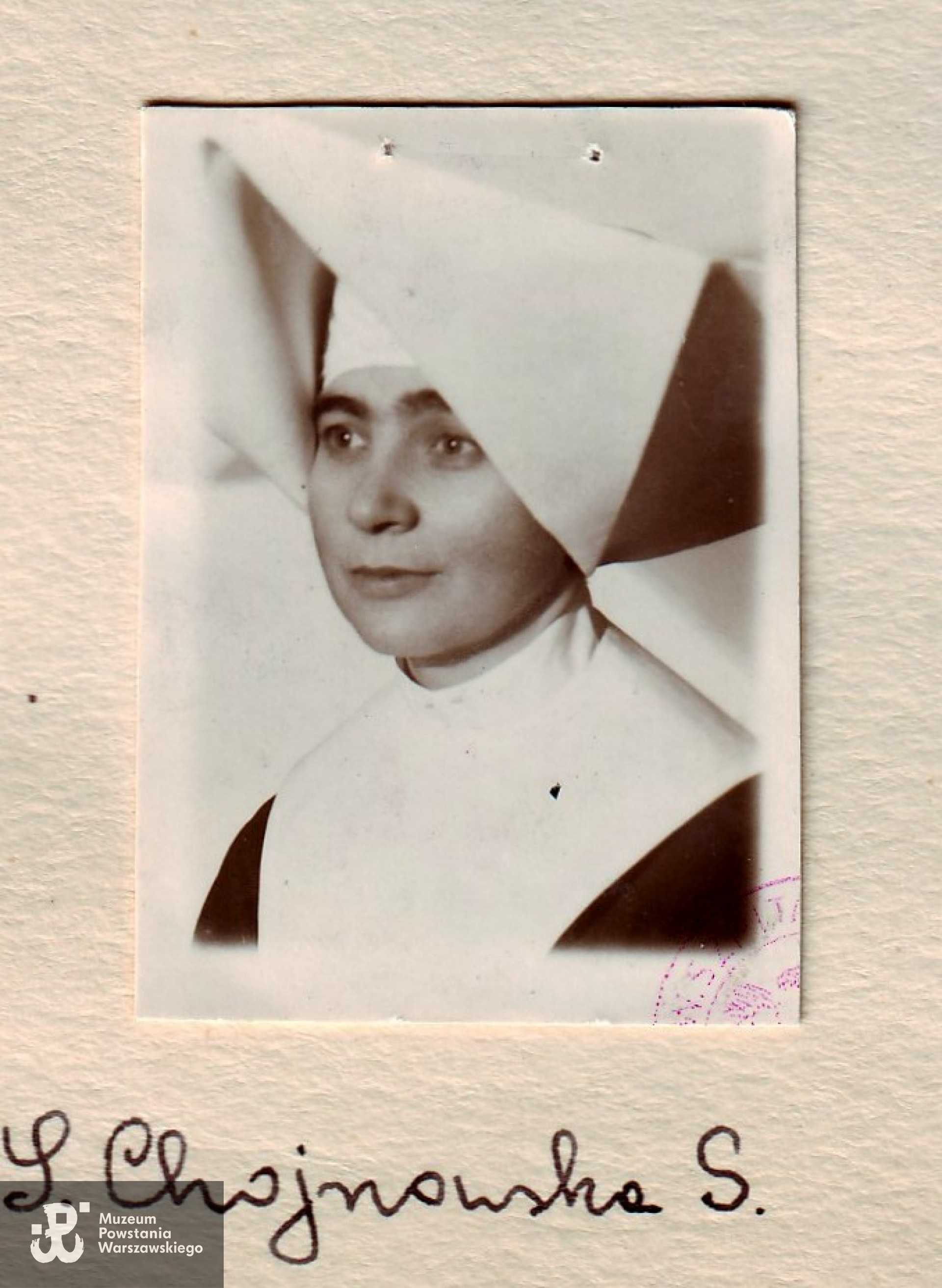 piel. Salomea Chojnowska "Siostra Salomea" (1909-2008). Fot. ze zbiorów archiwum Zgromadzenia Sióstr Miłosierdzia św. Wincentego a Paulo, skan udostępniła S. Jadwiga Kisielewska SM