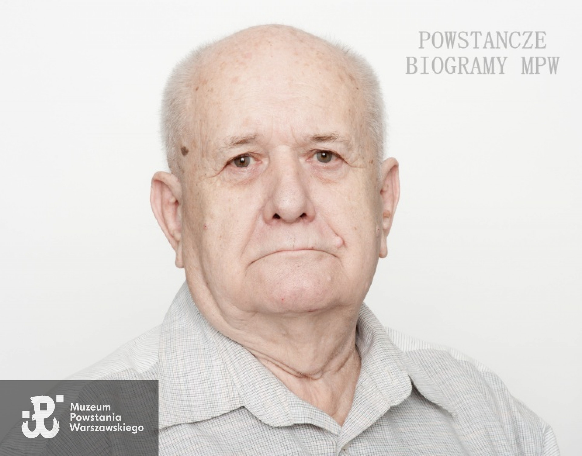 Wiesław Ryk. Zdjęcie z serii portretów Powstańców Warszawskich w ramach projektu "1944/70/2014" realizowanego przez grupę WWPHOTO dla uczczenia 70. rocznicy wybuchu Powstania Warszawskiego. Muzeum Powstania Warszawskiego, 22.07-04.08 2013.