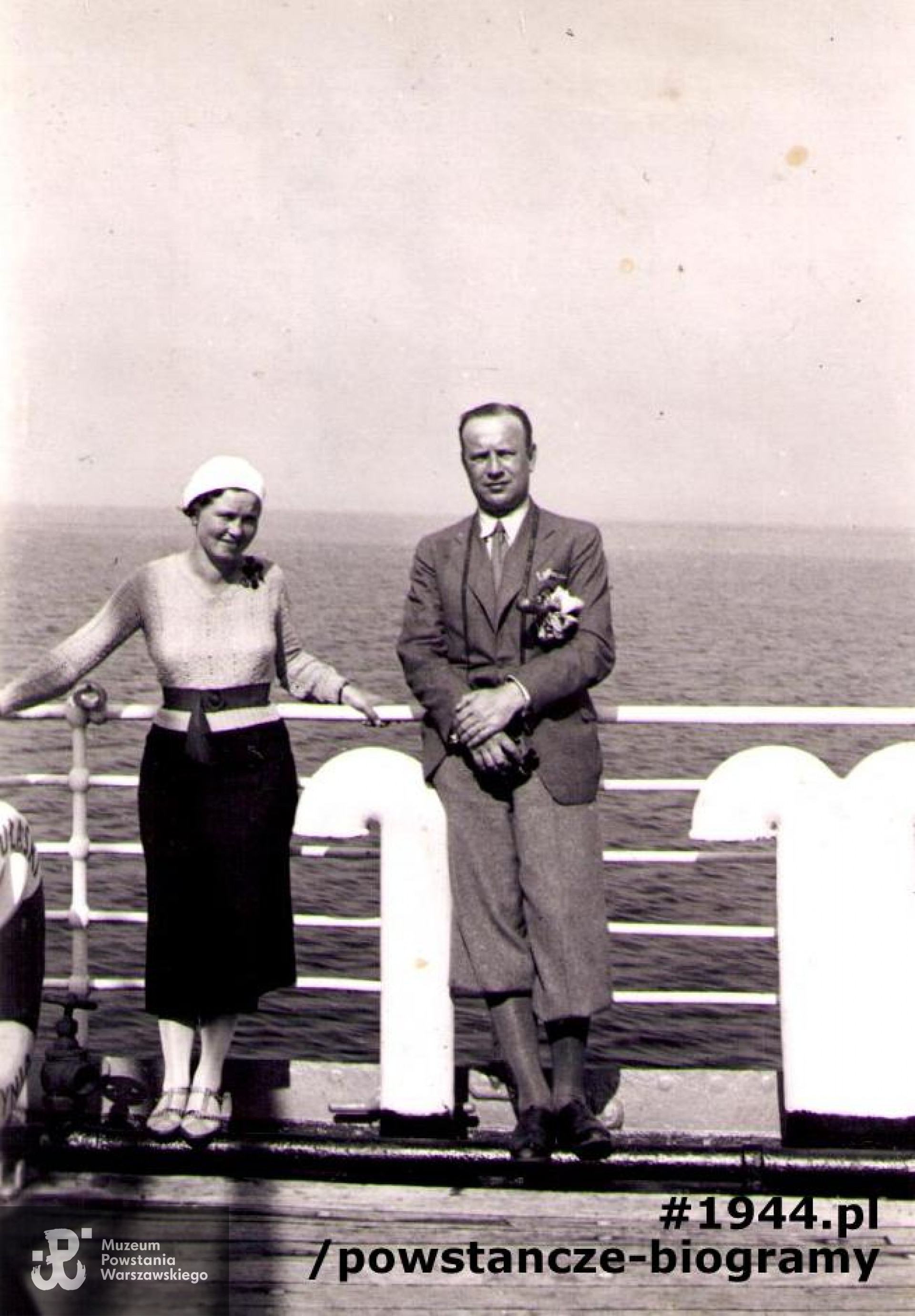 Z  żoną Marią  z Ciborowskich - 1936 rok. Fot. archiwum rodzinne