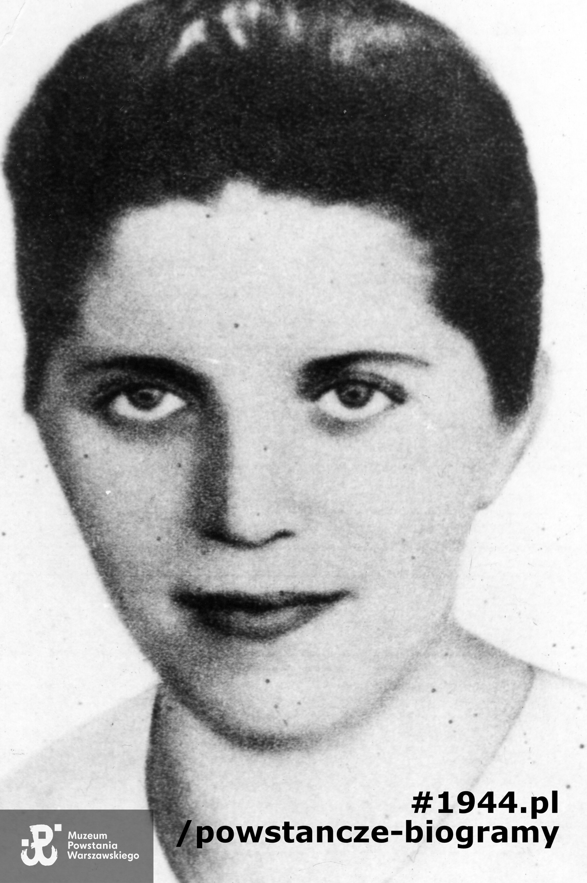 Fotografia portretowa. Wanda Ryniakówna "Roma". Ze zbiorów Muzeum Powstania Warszawskiego, sygn.  MPW-IK/3236