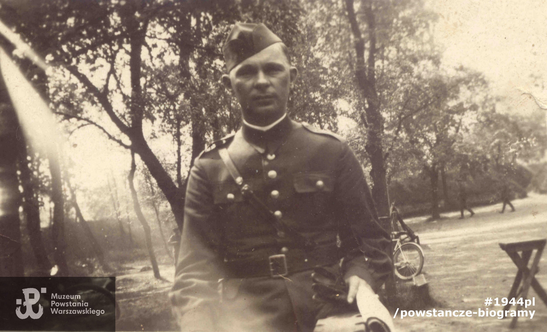 Wacław Chojna na manewrach w 1933-1934 r. Fotografia ze zbiorów rodzinnych, skan udostępniła p. Agnieszka Ławacz-Sampanis