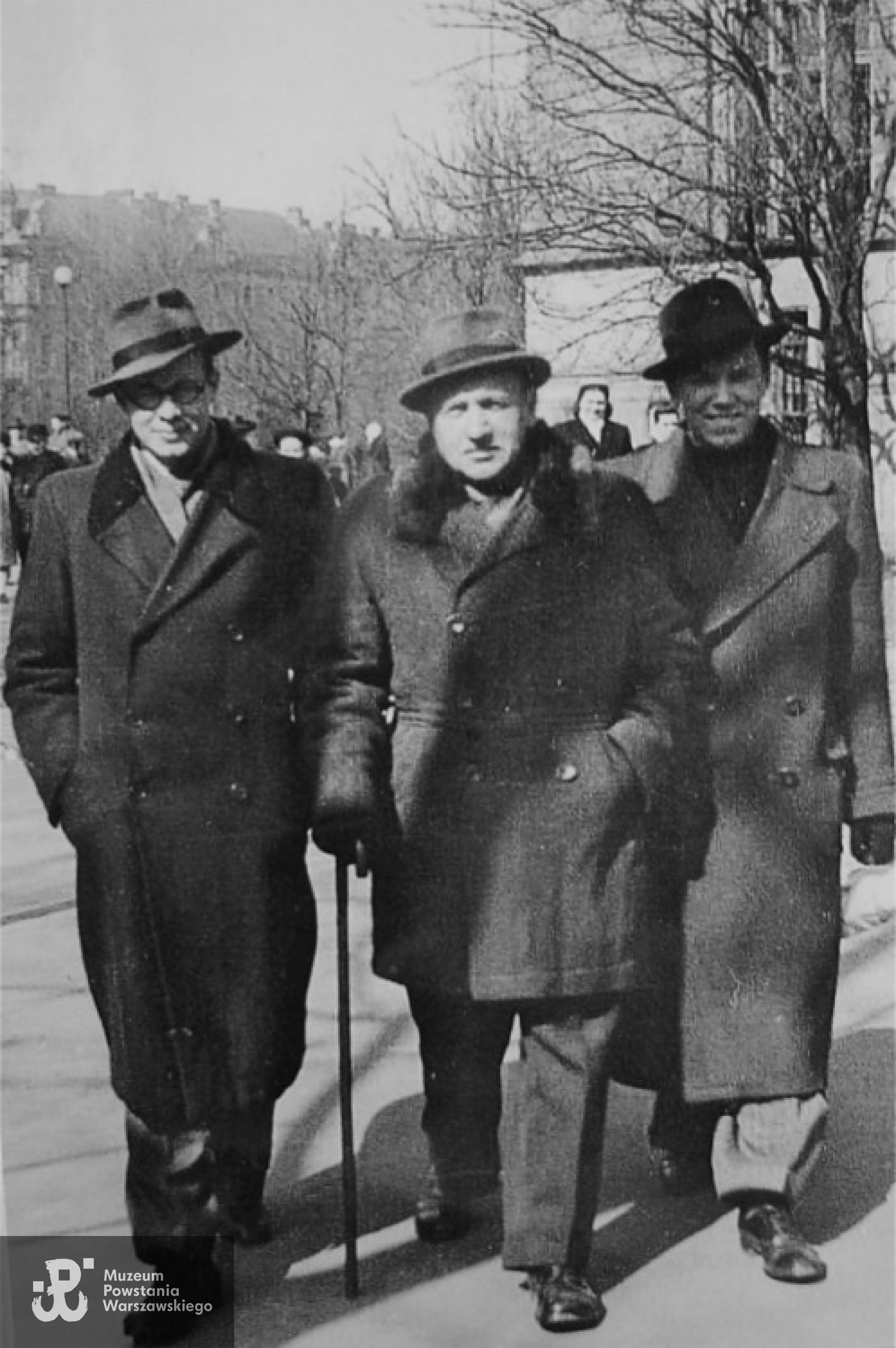 Witold Danysz z ojcem Michałem i bratem Andrzejem. Archiwum rodzinne A. Danysza