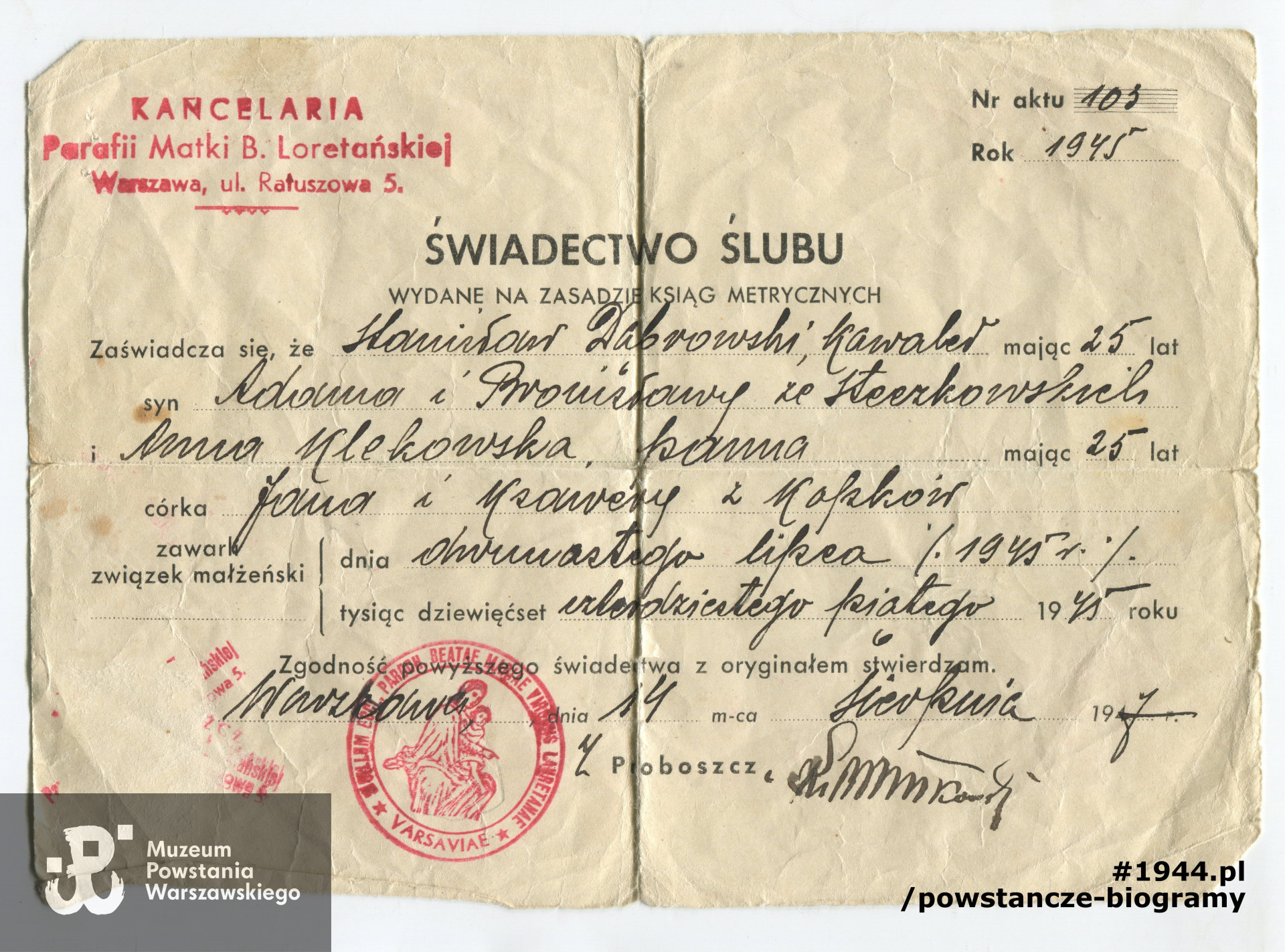 Fot. z archiwum rodzinnego Krzysztofa Dąbrowskiego