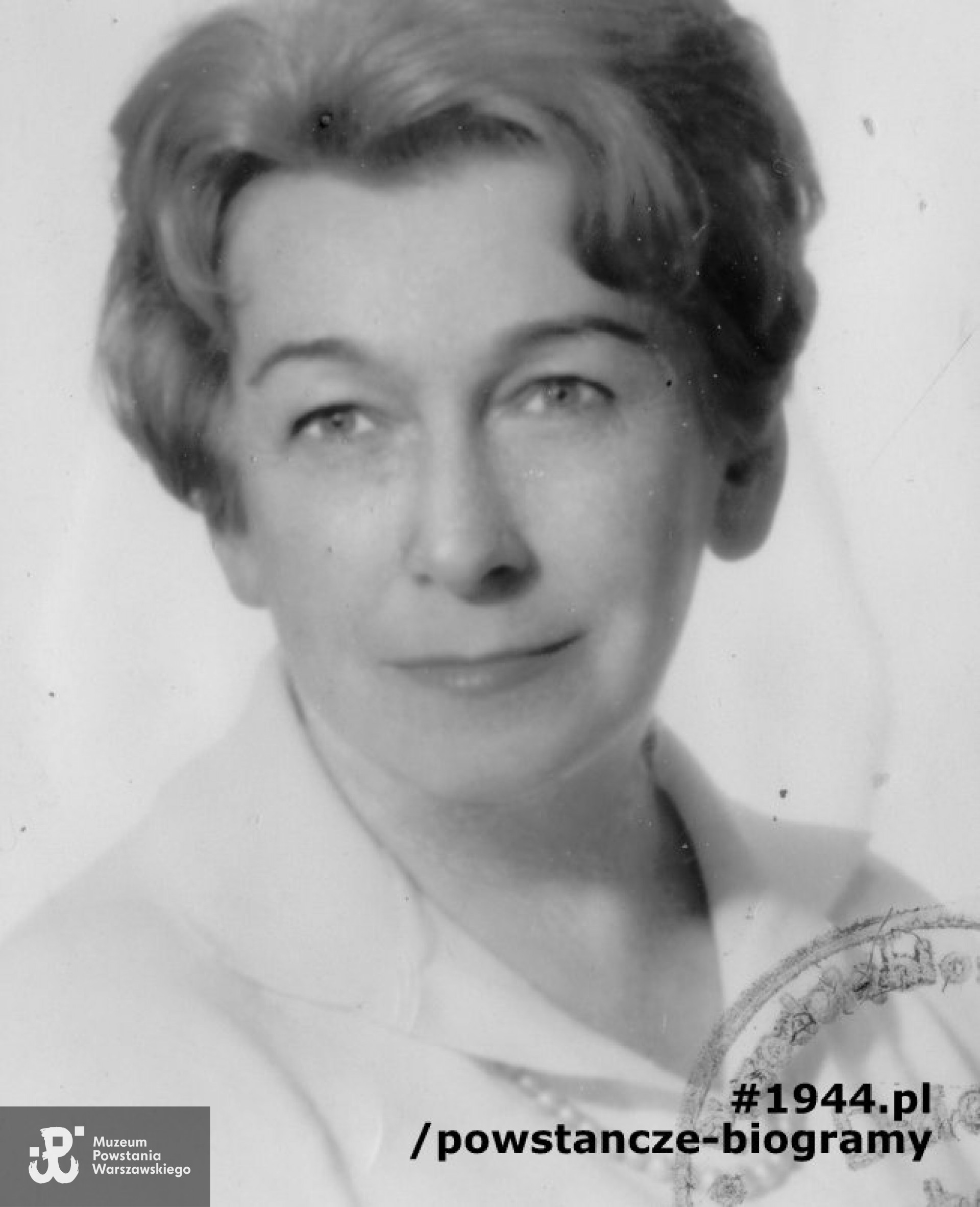 Zofia Szyszko - powojenna fotografia portretowa. Fot. z archiwum rodzinnego, udostępnił p. Jacek Jankowski 